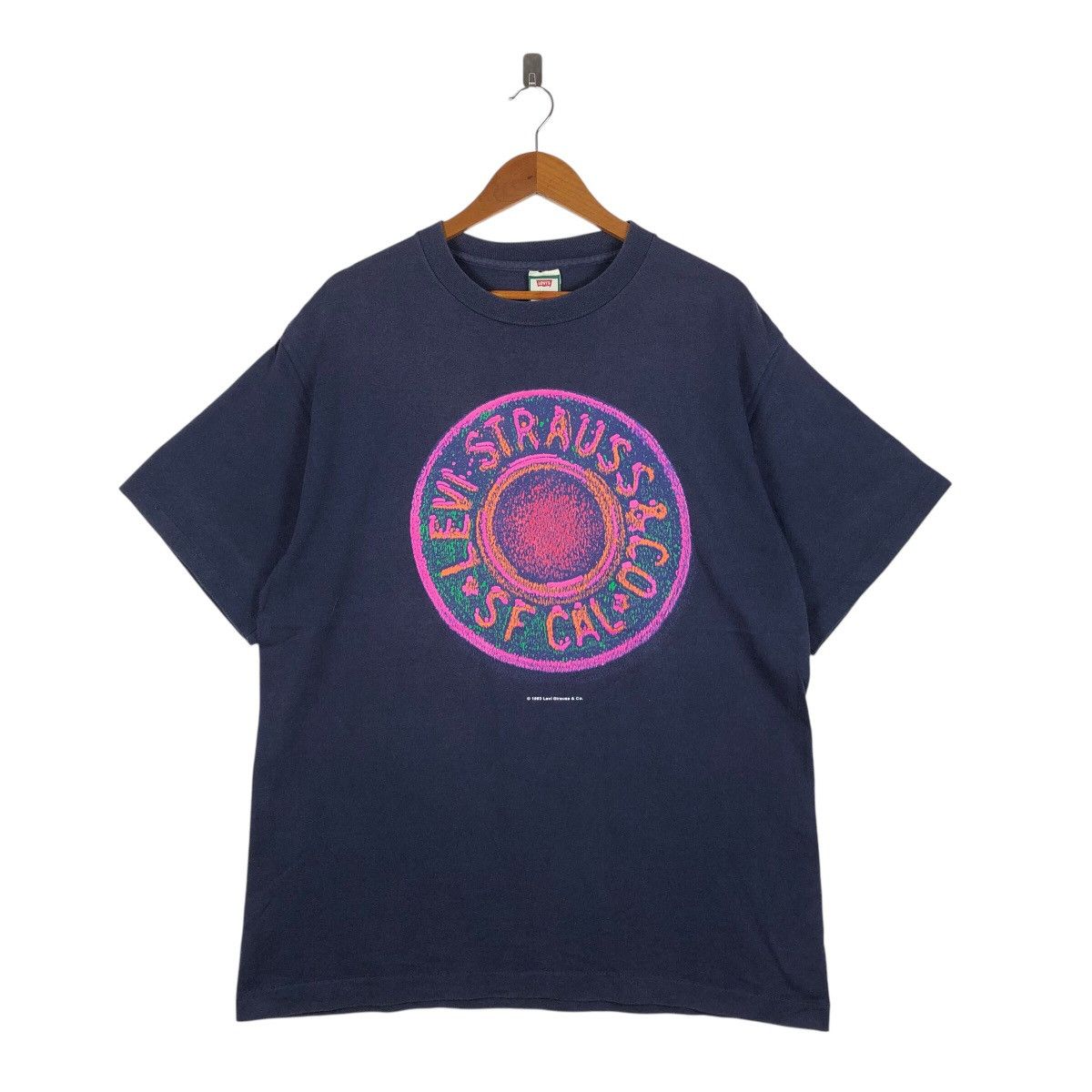 Levi's LEVIS 1993 Vintage Big Logo T-Shirt Size US L / EU 52-54 / 3 - 1 Thumbnail