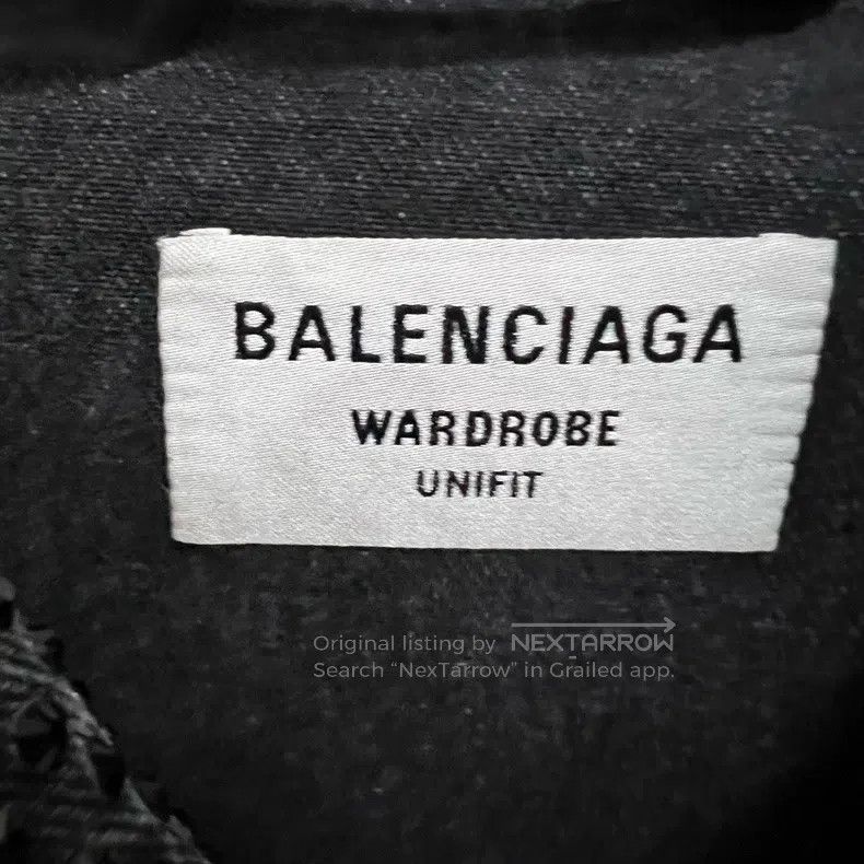 Balenciaga Balenciaga Black Crystal Studded Denim Jacket Size US XS / EU 42 / 0 - 5 Thumbnail