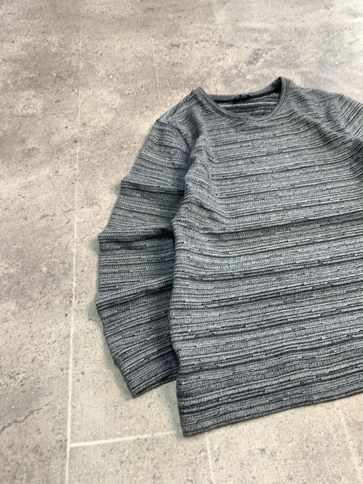 Japanese Brand × Vintage Vintage Y2K A.P.C gothic Distressed Faded Effect sweater Size US XL / EU 56 / 4 - 2 Thumbnail