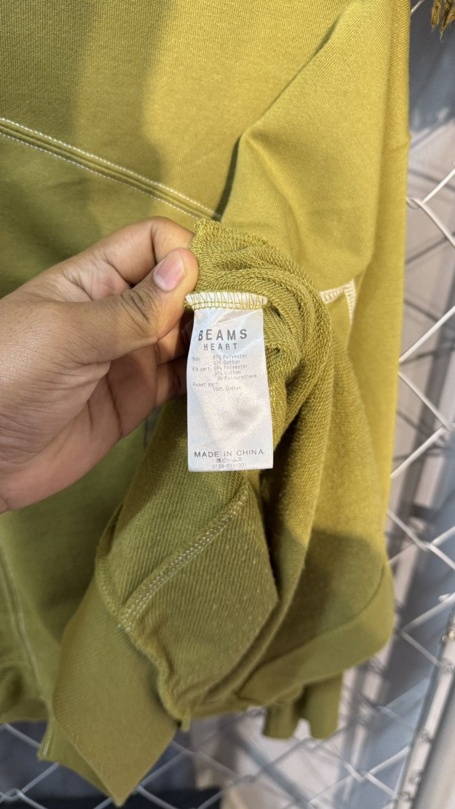 Beams Japan BEAMS HEART JAPAN SWEATSHIRT CROP 3D POCKET SWEATSHIRT GREEN Size M / US 6-8 / IT 42-44 - 9 Thumbnail