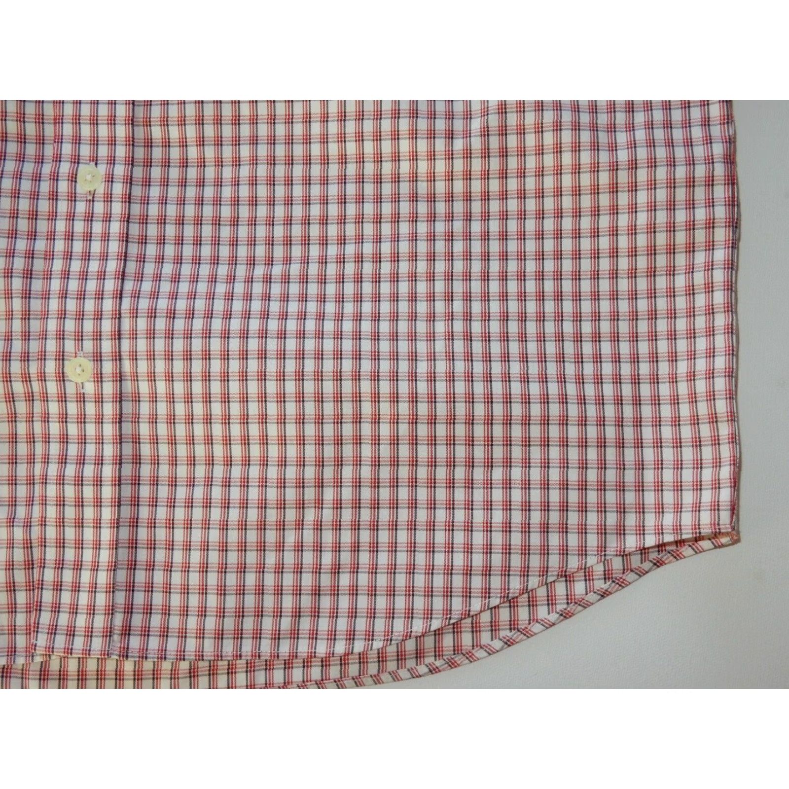 Eddie Bauer Eddie Bauer Plaid Long Sleeve Button-Up Shirt Men's Medium Tall Red Cotton Size US M / EU 48-50 / 2 - 3 Thumbnail