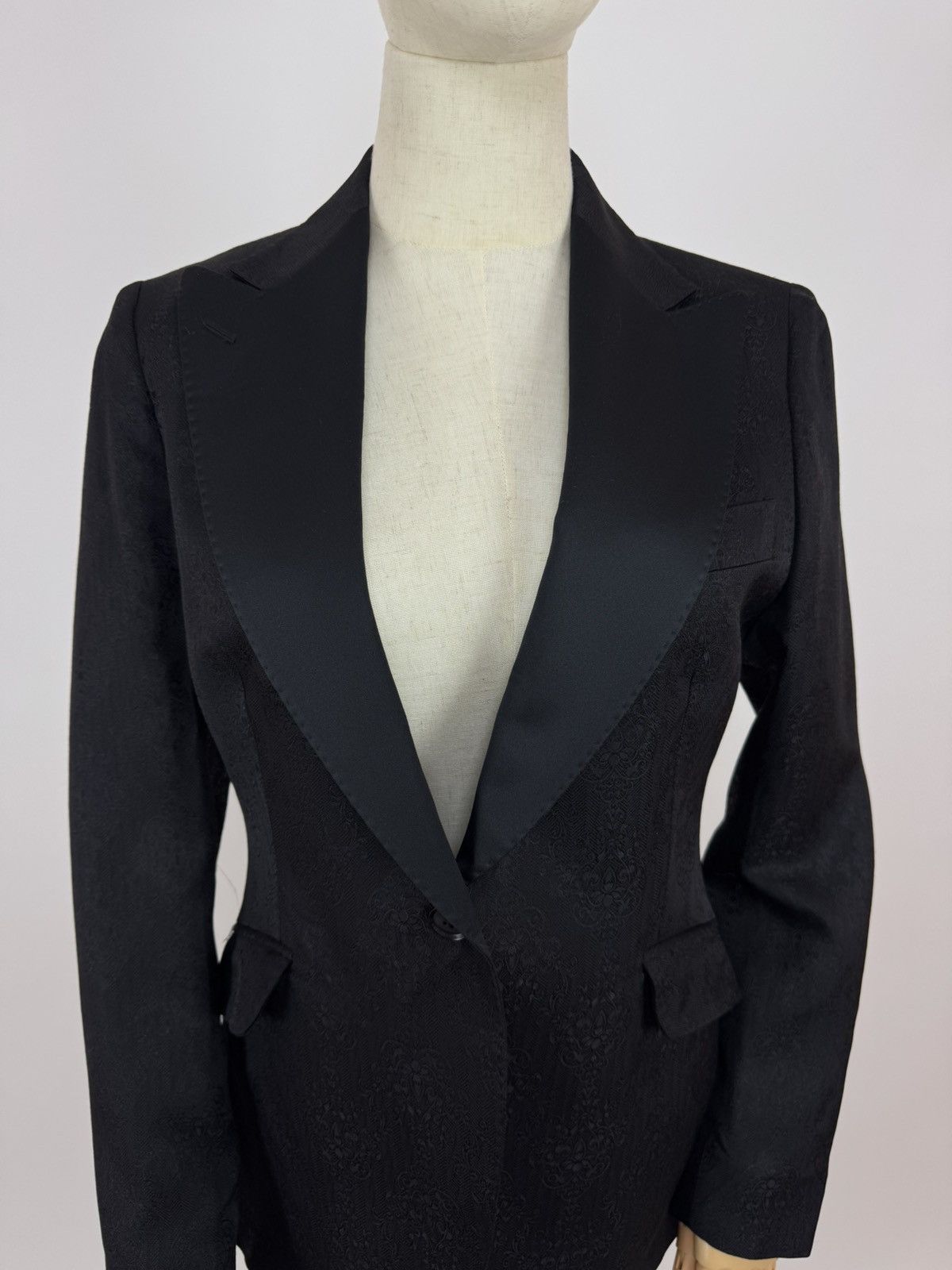 Designer × Tagliatore TAGLIATORE Womens Blazer Night Cocktail Smoking Jacket Size XS / US 0-2 / IT 36-38 - 5 Thumbnail