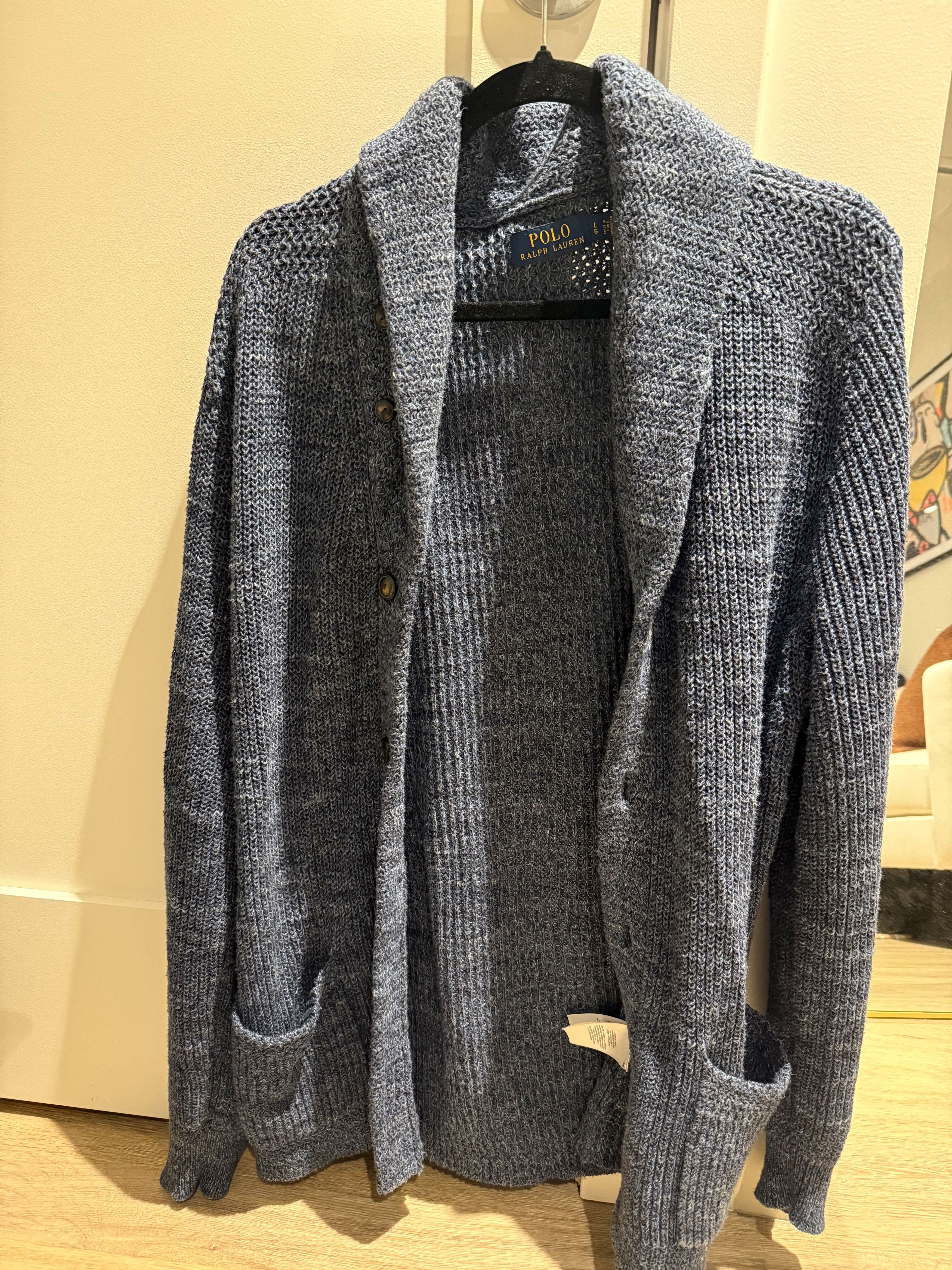 Polo Ralph Lauren Polo Ralph Lauren Knit Shawl Cardigan Large Size US L / EU 52-54 / 3 - 1 Thumbnail
