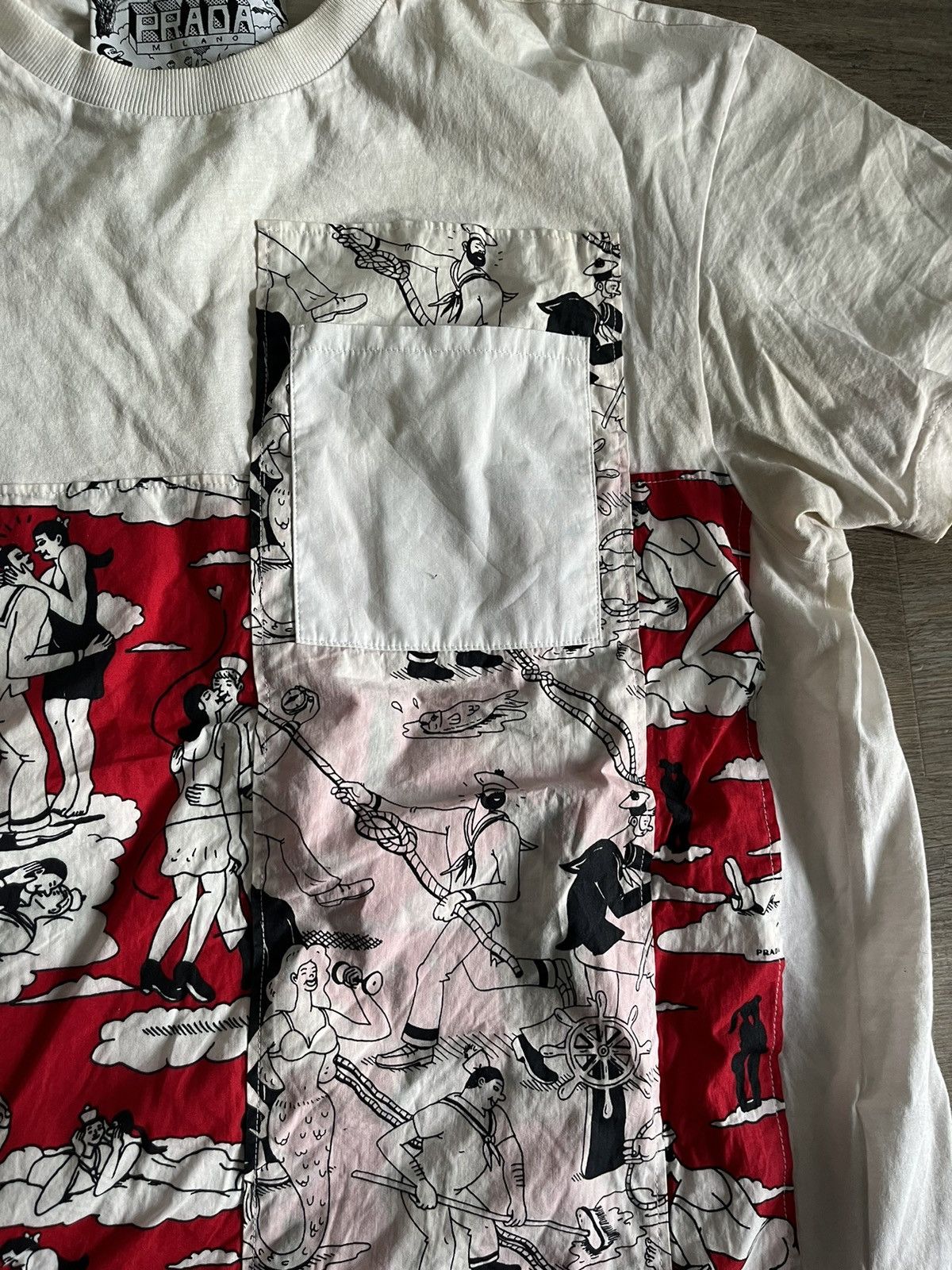 Prada Prada SS16 “Lovers” Comic Graphic Panel T-Shirt Rare Archive Size US S / EU 44-46 / 1 - 3 Thumbnail