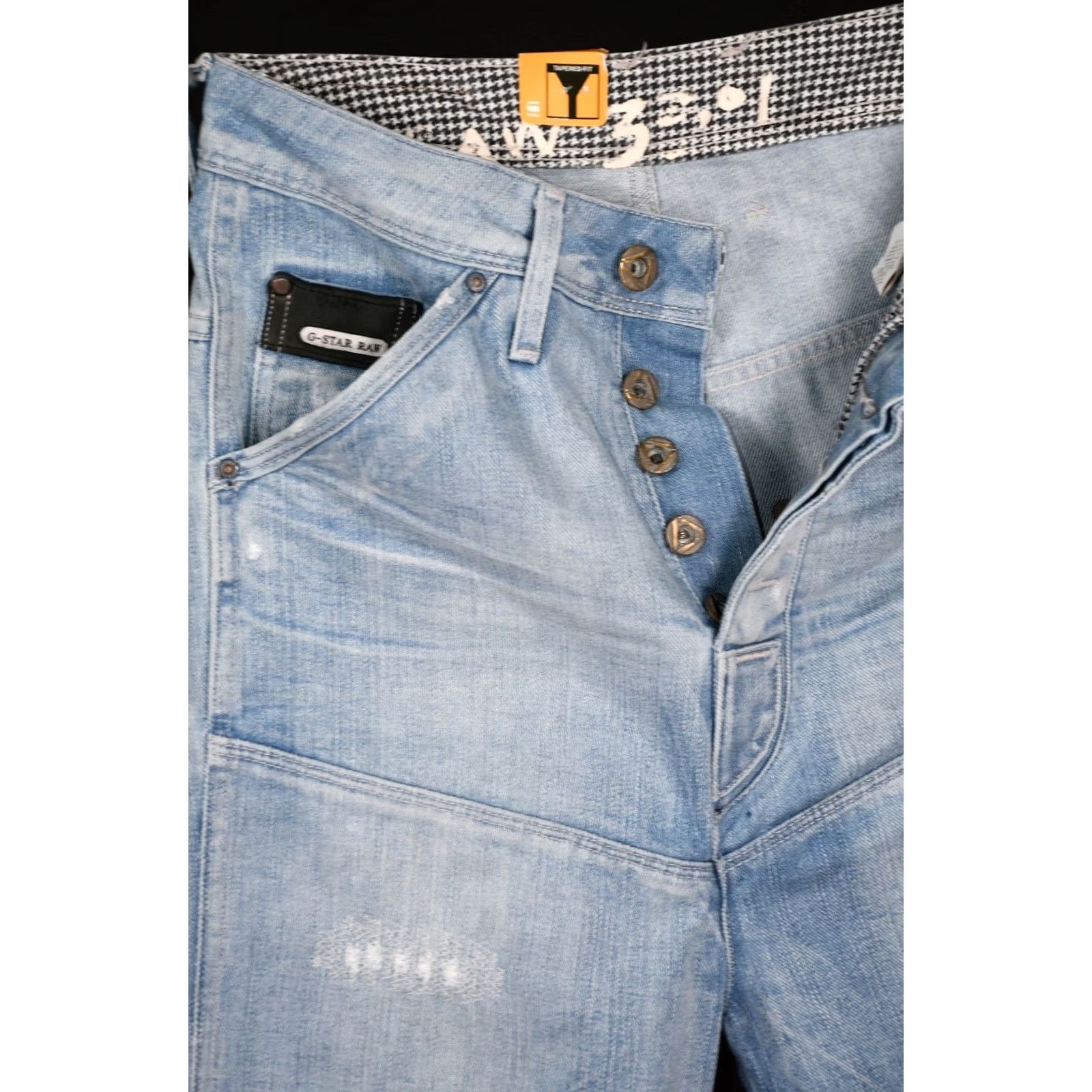 G-Star G-Star RAW Dean Loose Tapered Nippon Denim Vintage Repair Women's Jeans W24/L30 Size 42" / US 20 - 7 Thumbnail