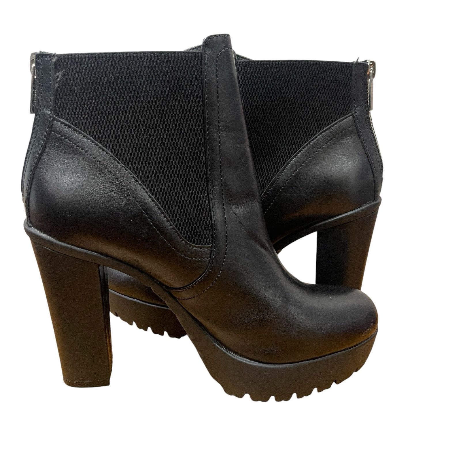 Steve Madden Steve Madden Amandaa Black Leather Ankle Bootie Size 8.5 Size US 8.5 / IT 38.5 - 2 Thumbnail
