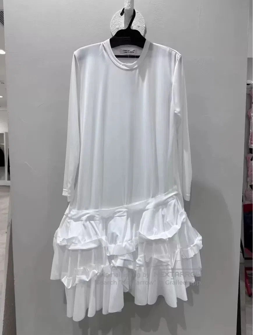 Comme des Garcons COMME des GARÇONS White Layered Dress. Size M / US 6-8 / IT 42-44 - 7 Thumbnail