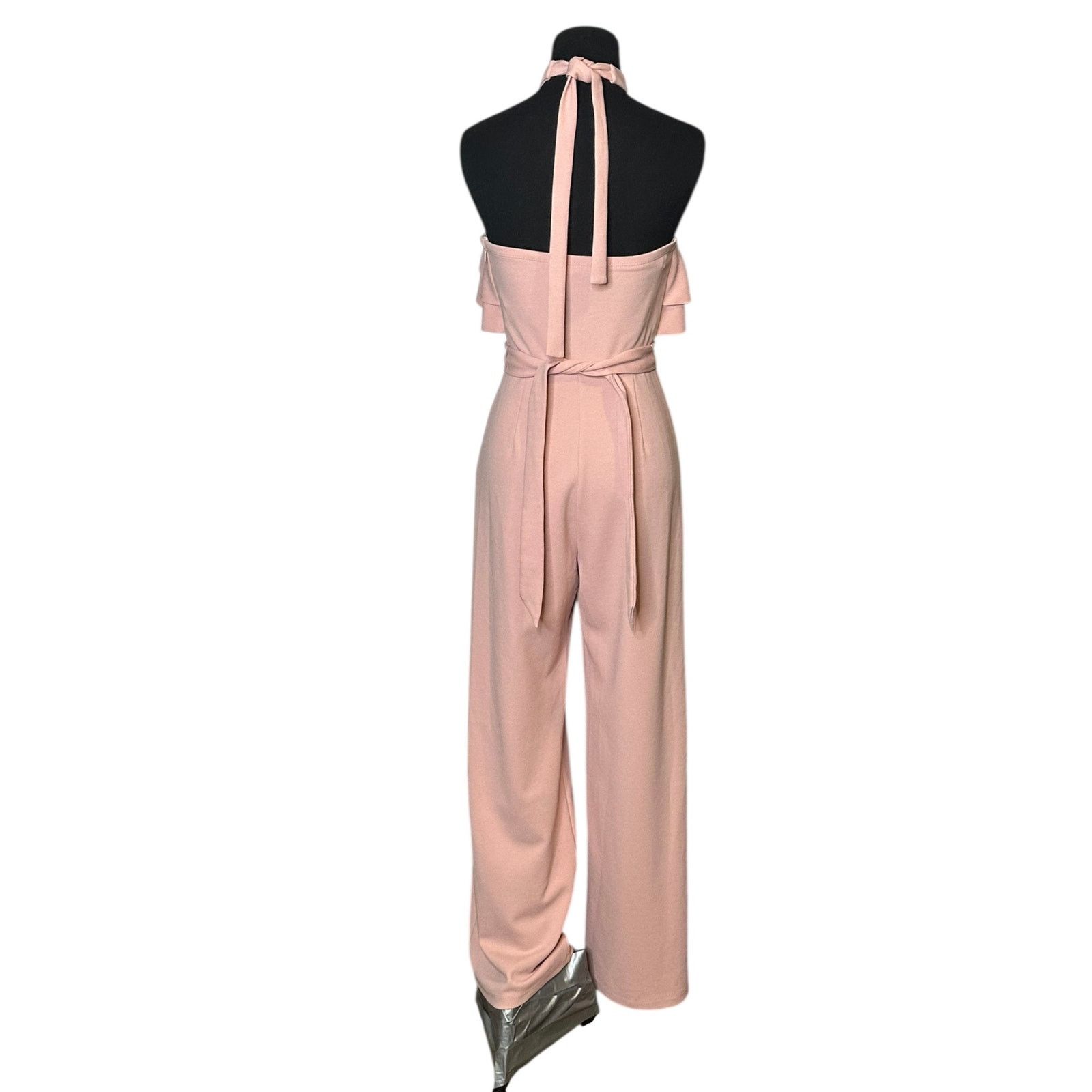 Anthropologie Avec les Filles halter neck ruffled jumpsuit size 2 Size 26" / US 2 / IT 38 - 16 Thumbnail