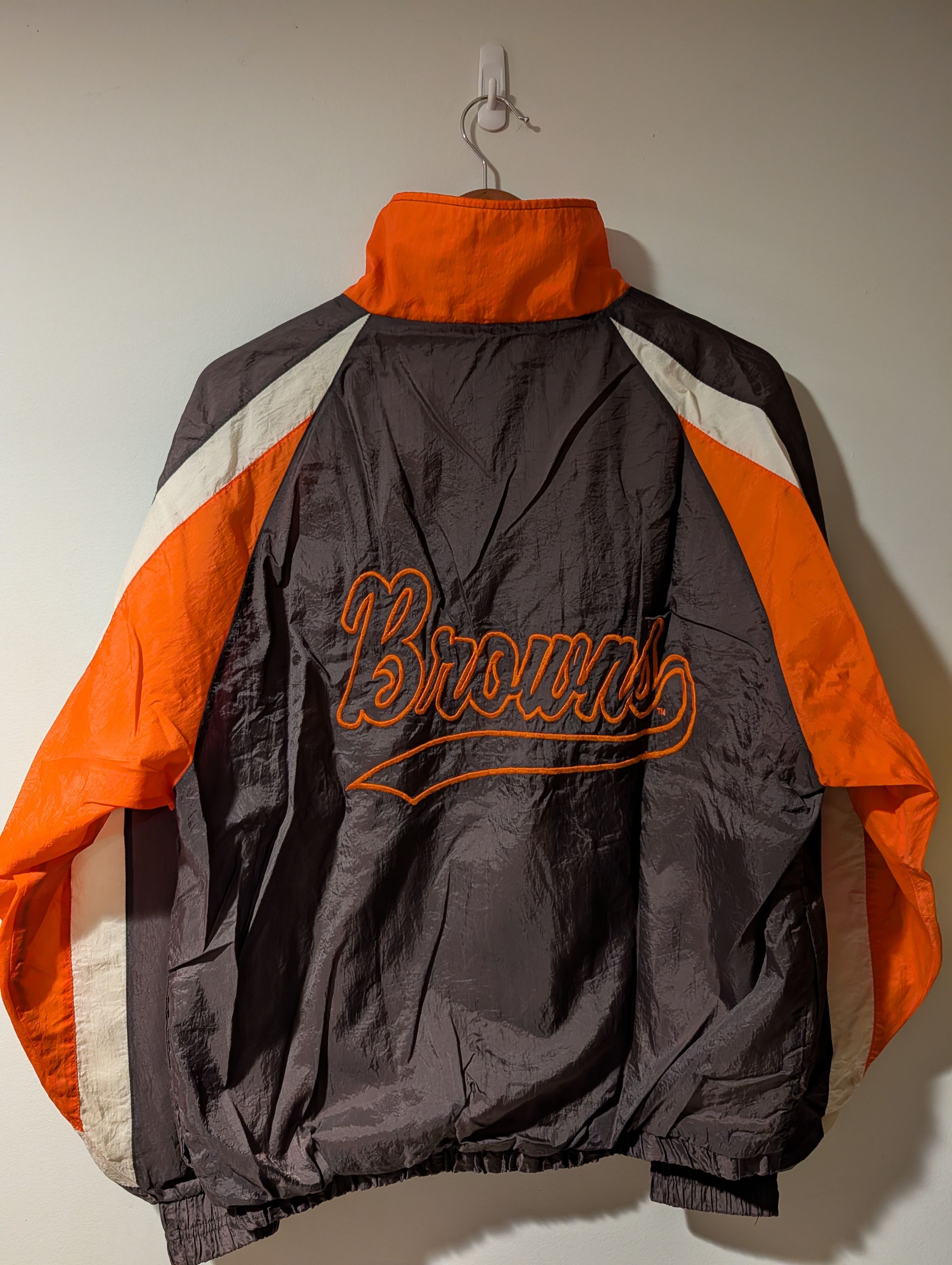 NFL Vintage Cleveland Browns Competitor Windbreaker Full Zip NFL Size US M / EU 48-50 / 2 - 1 Thumbnail