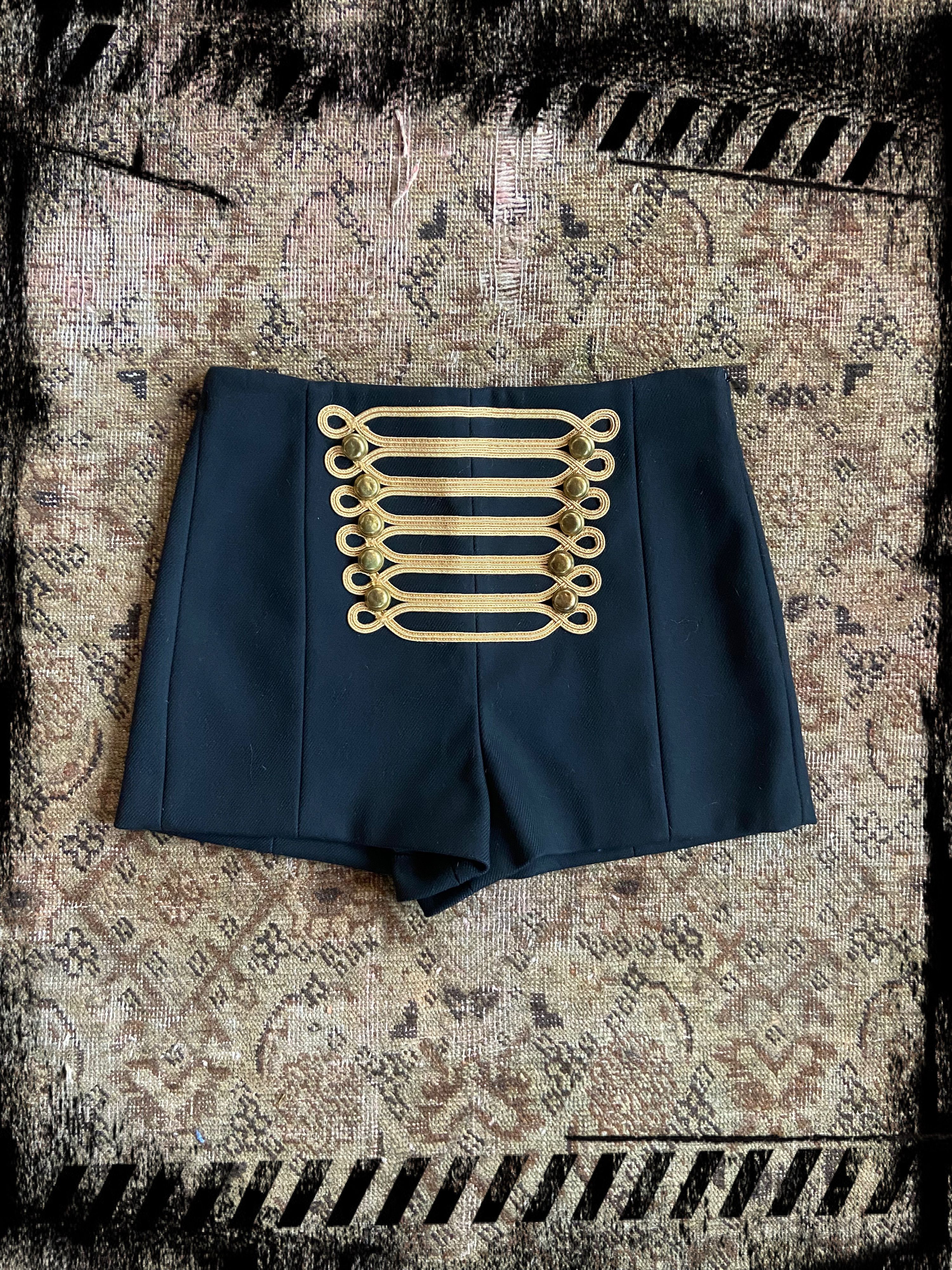 Valentino Valentino military napoleon shorts Size 26" / US 2 / IT 38 - 1 Thumbnail