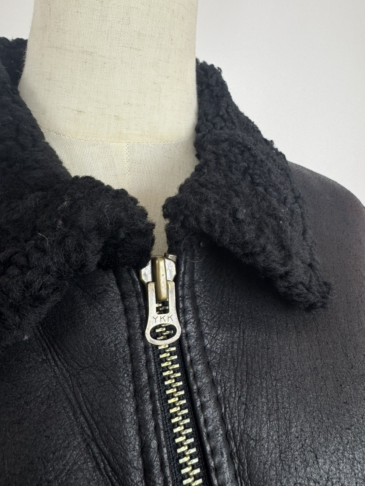 Other Miller Sheepskin Womens Jacket British Made Leather Coat Size L / US 10 / IT 46 - 7 Thumbnail