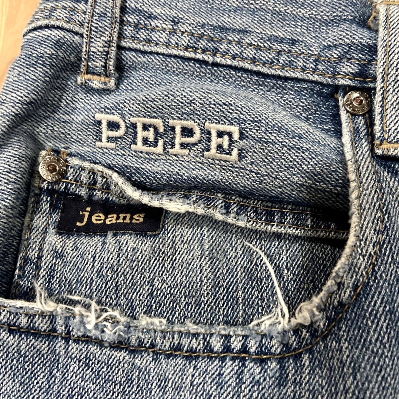 Pepe Jeans VINTAGE Pepe Jeans Jeans 42x33 Blue Hip Hop Skater Denim Baggy Straight 90s Mens Size US 42 / EU 58 - 2 Thumbnail