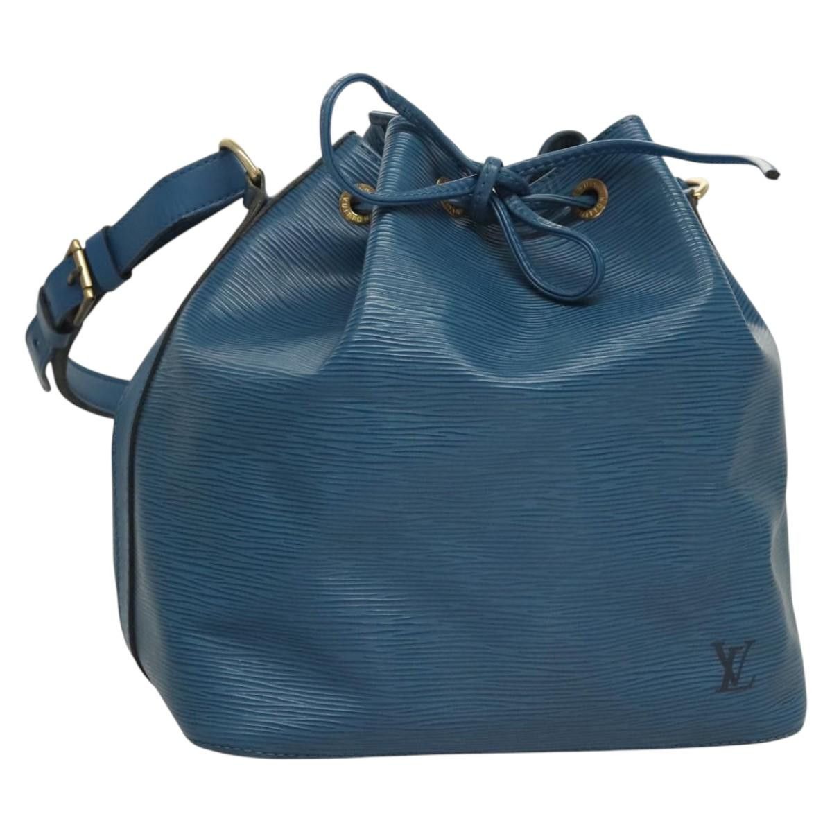 Louis Vuitton Epi Petit Noe Shoulder Bag Blue M44105 Lv Auth Yk18129, Women's