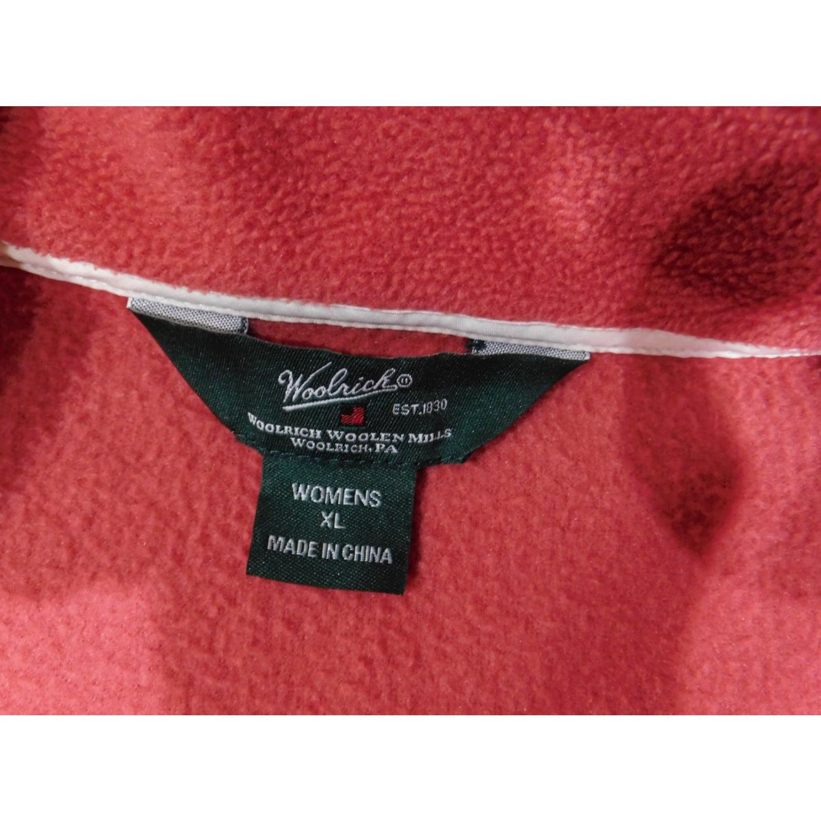 Vintage Woolrich Vest Womens XL Red Full Zip Fleece Outdoor Hiking Warm Layer Shirt Size XL / US 12-14 / IT 48-50 - 6 Thumbnail