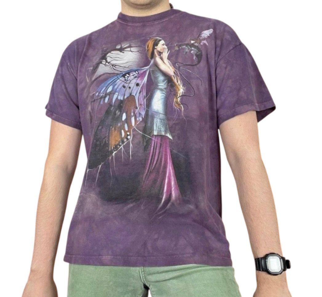 The Mountain × Vintage Vintage The Mountain Fantasy Forest Butterfly Tee 90s Y2K Size US XL / EU 56 / 4 - 1 Thumbnail