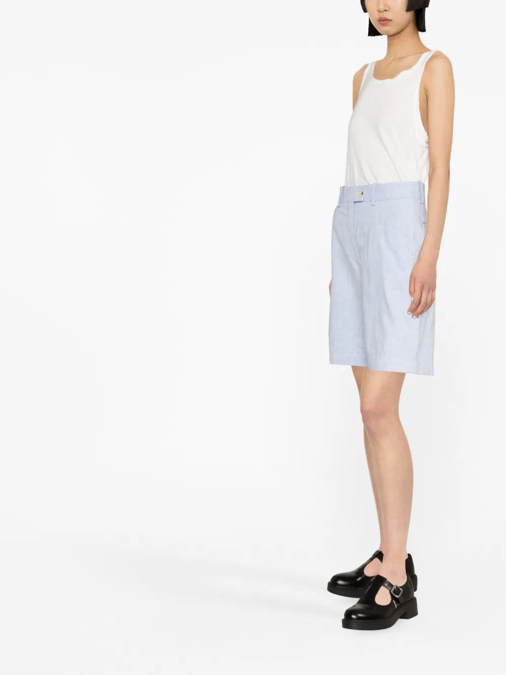 Kenzo o1y1025 Short in Slate Blue Size 26" / US 2 / IT 38 - 2 Thumbnail