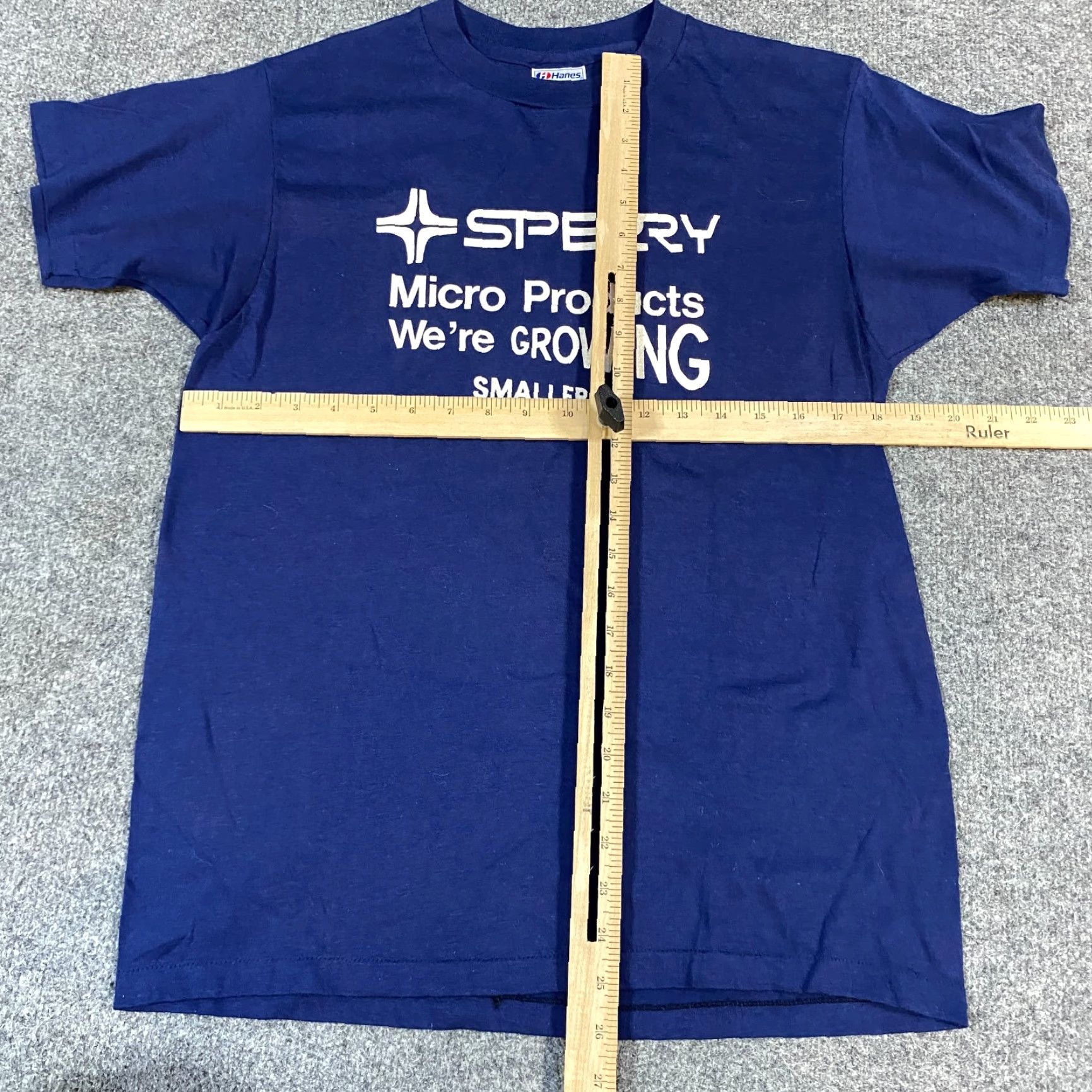 Vintage VINTAGE American Vintage Sperry Computers T-Shirt M Blue Mens Short Sleeve Crew Neck Cotton Blend Knit USA 90s Size US M / EU 48-50 / 2 - 2 Thumbnail