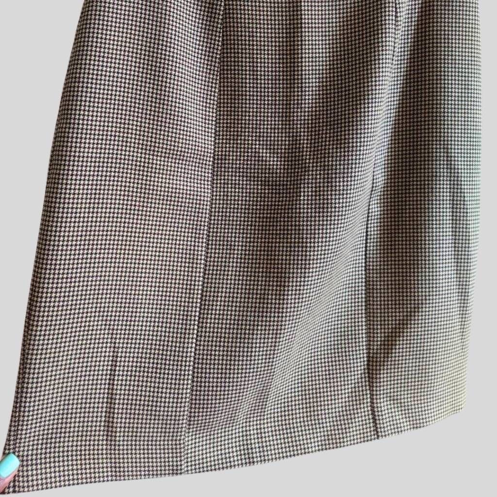 Worthington Worthington Skirt 4P Petite Houndstooth Brown Cream Lined Ca Size 27" / US 4 / IT 40 - 8 Thumbnail