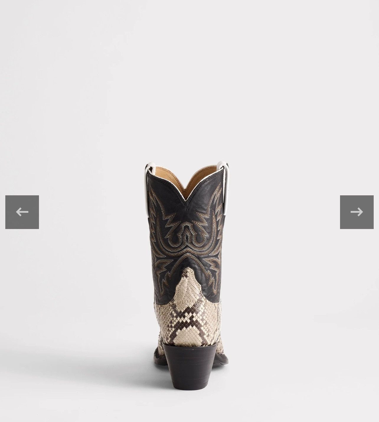 Lucchese New Lucchese Dale Exotic Python Boots Size 8.5 Black/White Size US 8.5 / IT 38.5 - 11 Thumbnail