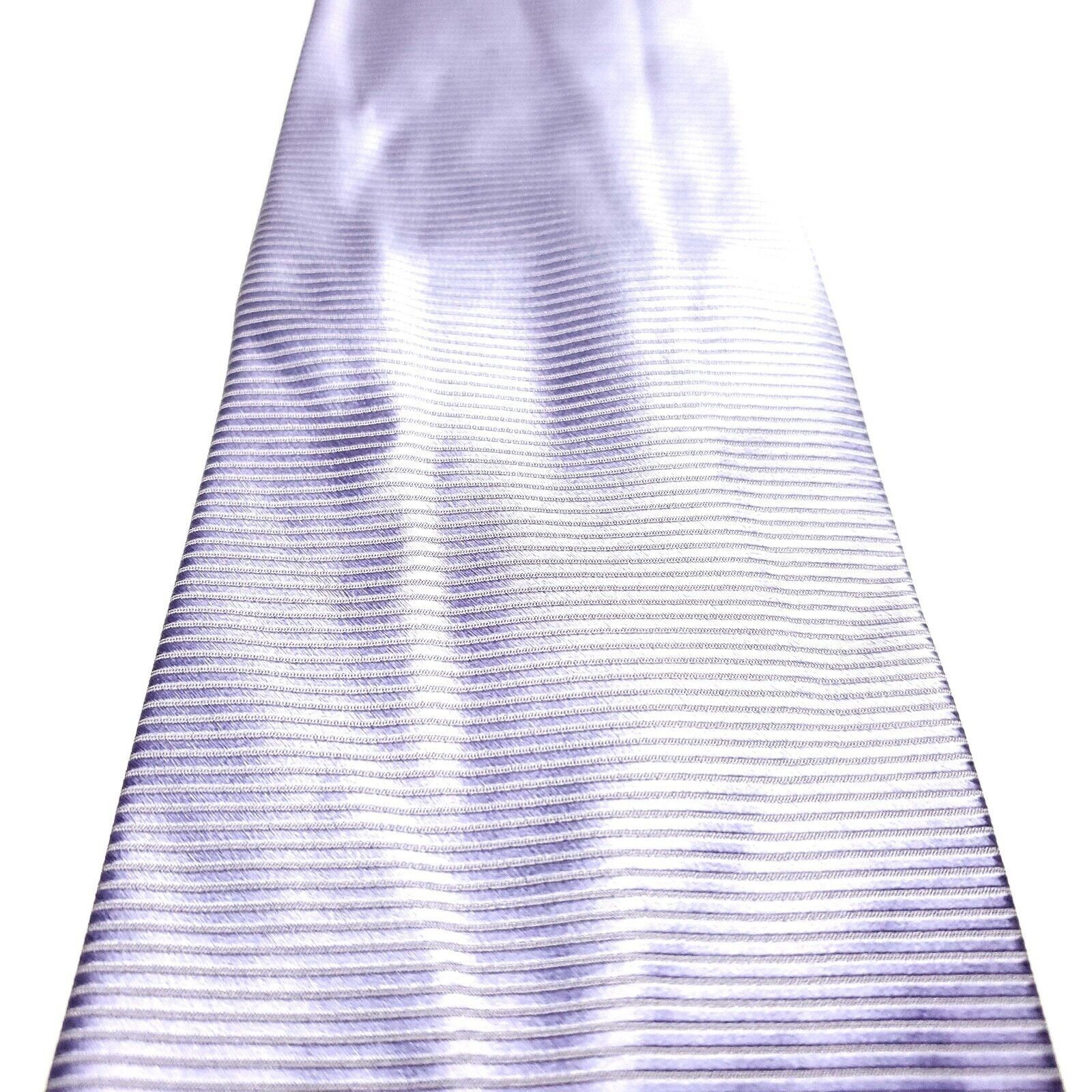 Jos. A. Bank Jos A Bank Silk Tie Purple Woven Striped Hand Sewn Striped Size ONE SIZE - 2 Thumbnail
