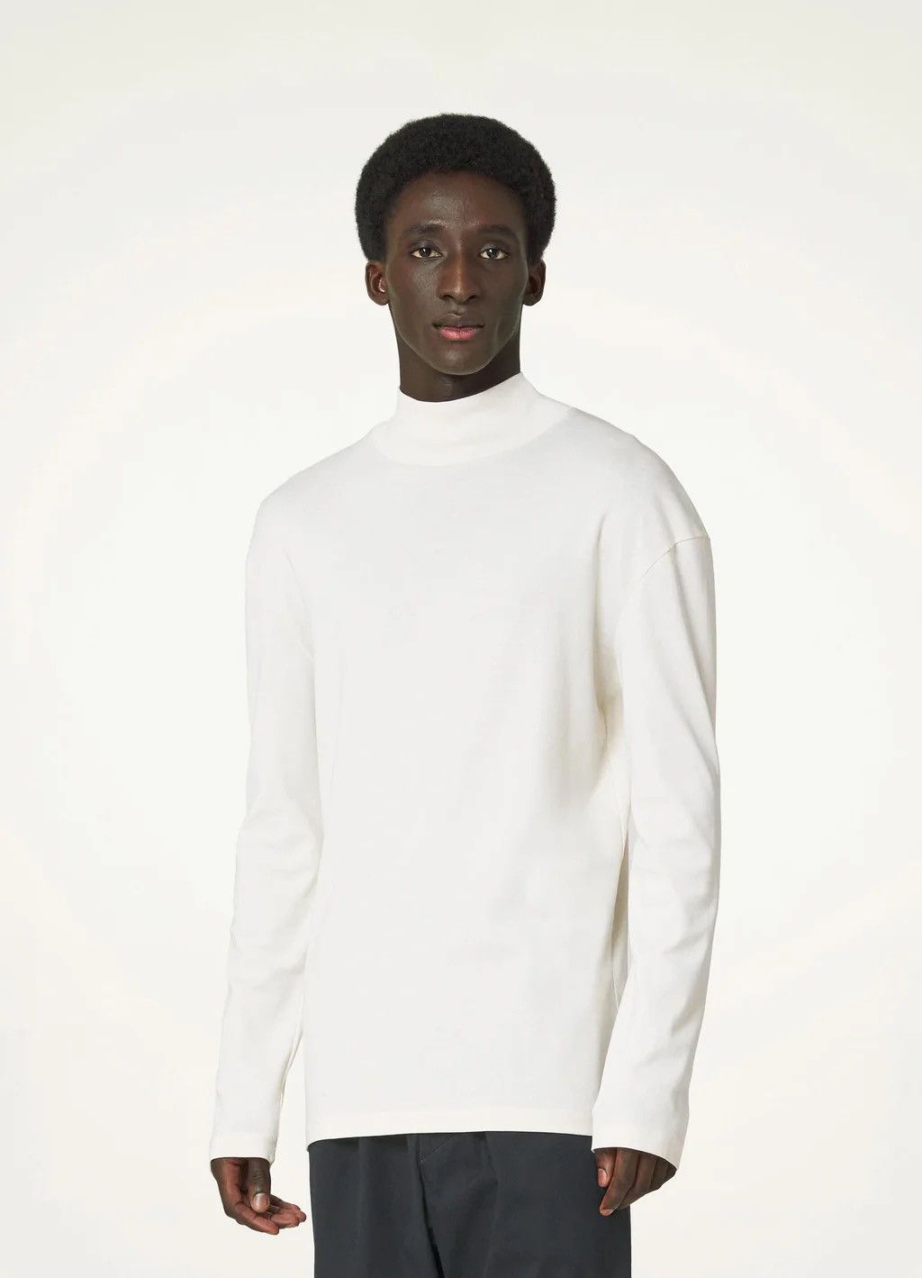 Lemaire Long sleeve rib turtleneck tee, light cream, XXL Size US XXL / EU 58 / 5 - 1 Thumbnail