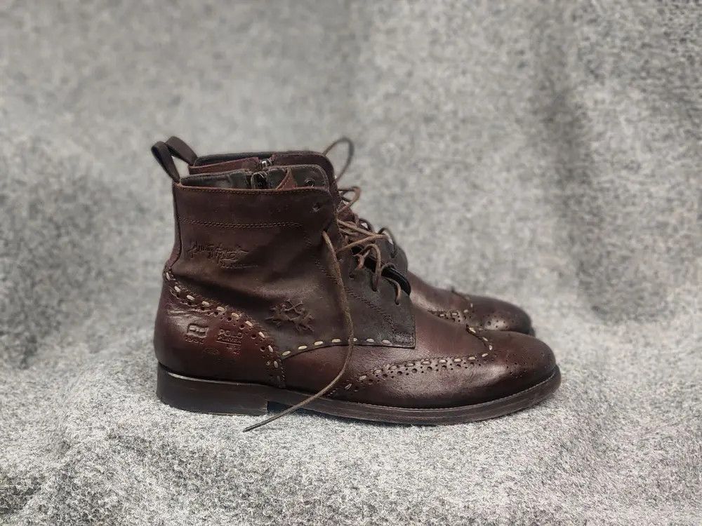 La Martina La Martina Polo brogue shoes Oxford Vintage combat Boots Size US 9 / EU 42 - 2 Thumbnail