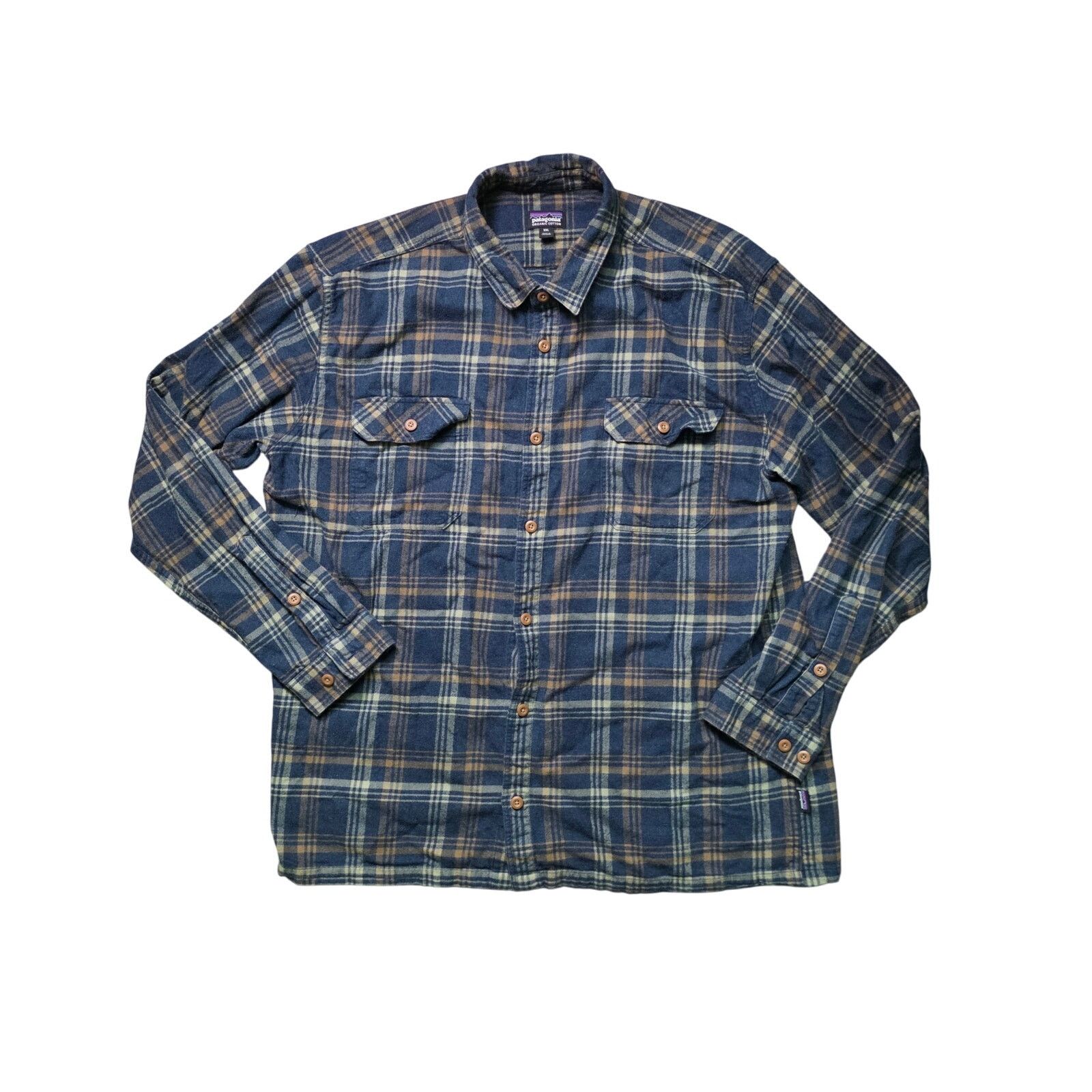 Patagonia Patagonia Fjord Flannel Shirt Men XXL Natural Organic Cotton Size US XXL / EU 58 / 5 - 1 Thumbnail