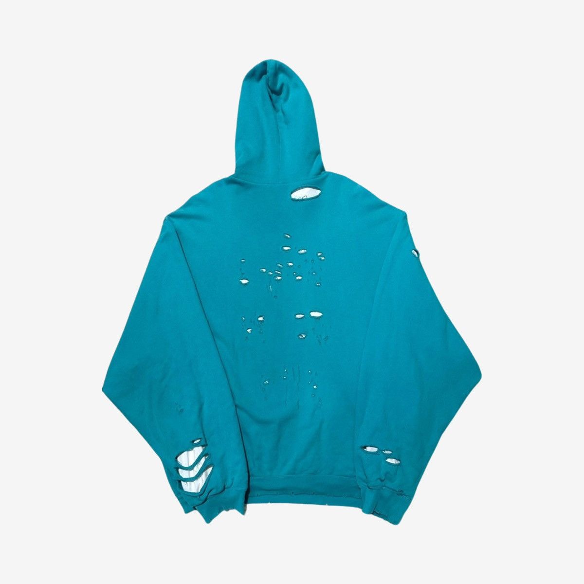 Balenciaga Balenciaga SS21 Destroyed Hoodie Size US S / EU 44-46 / 1 - 2 Thumbnail