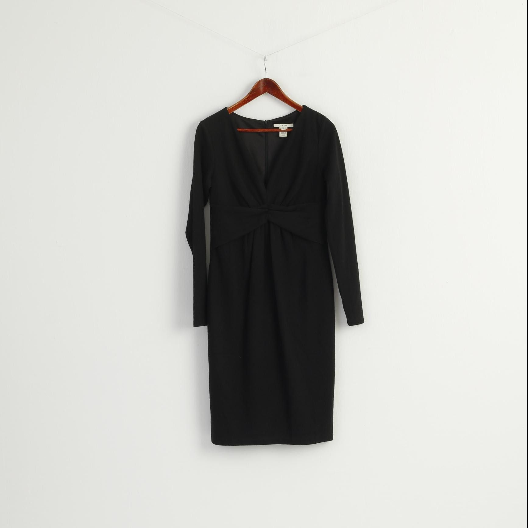 Gant GANT Women L (M) Dress Black Acrylic Wool 7591 Size L / US 10 / IT 46 - 2 Thumbnail