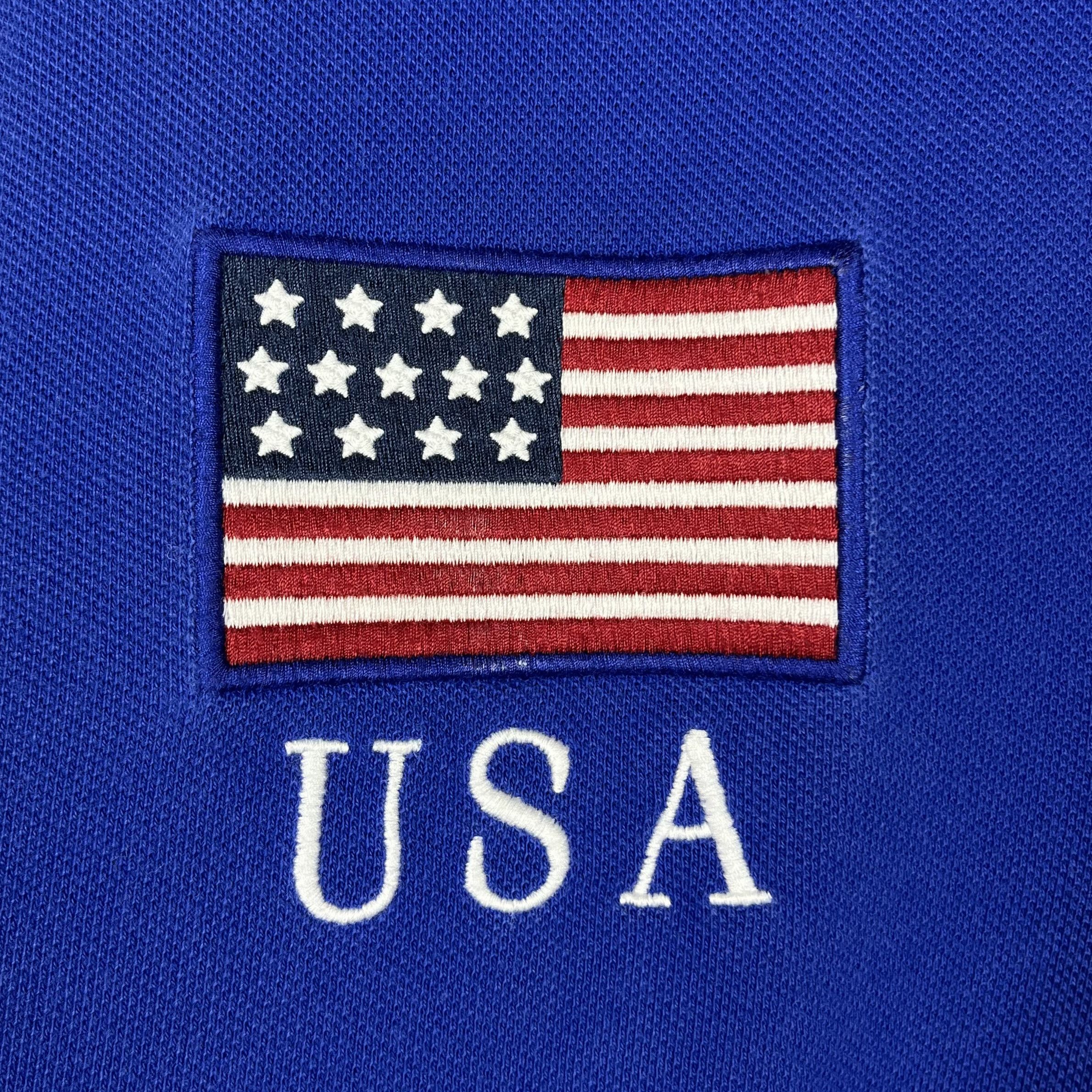 Polo Ralph Lauren Vintage Polo Ralph Lauren United States USA Rugby Shirt 90’s Size US XL / EU 56 / 4 - 7 Thumbnail