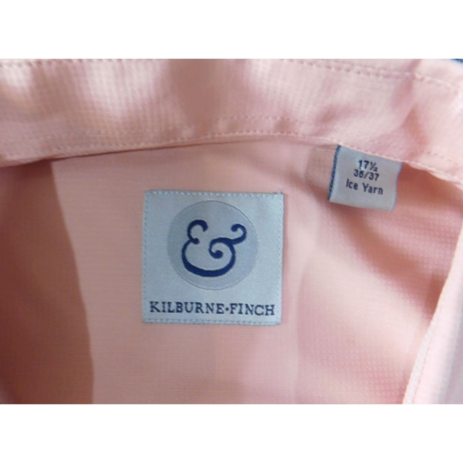 Pinko Kilburne and Finch Dress Shirt Men 17 Pink Solid Long Sleeve Button-Down Collared Regular Size 17 Mens Brooks Brothers 346 Modern Formal N/A Size 46R - 5 Thumbnail
