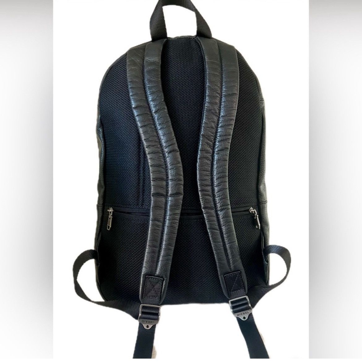 Diesel Diesel Men Large Capacity Leather Backpack Black Blue Size ONE SIZE - 5 Thumbnail
