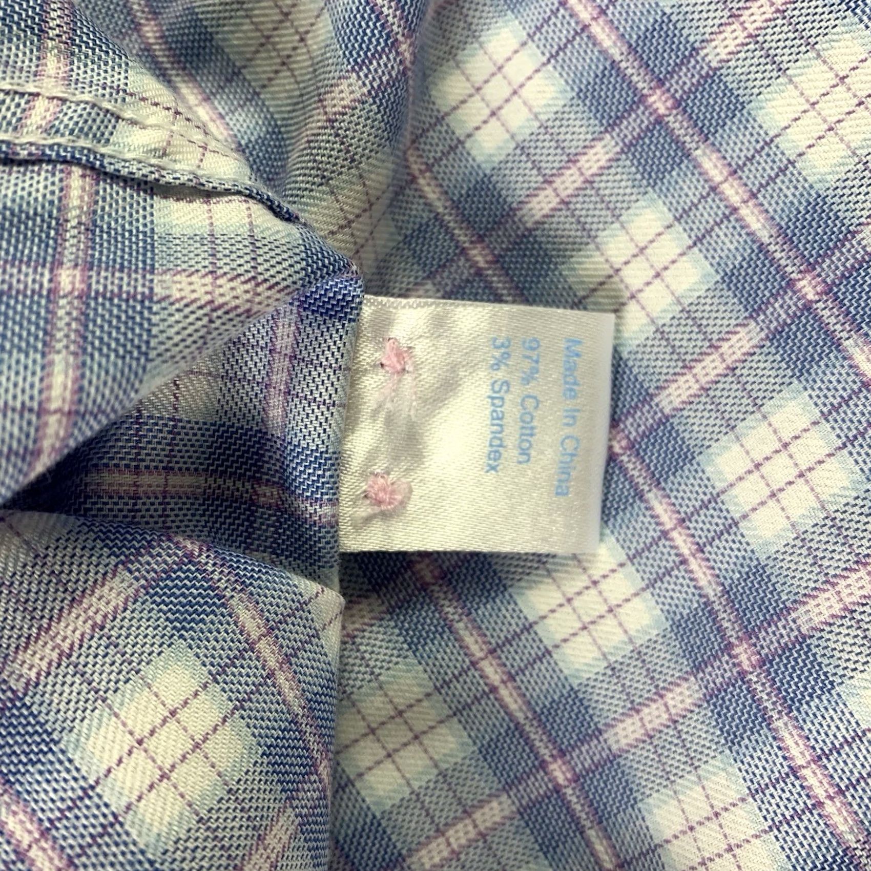 Vintage Twillory Men's Shirt Large Blue Plaid Gingham Button Down Easter Size US L / EU 52-54 / 3 - 7 Thumbnail