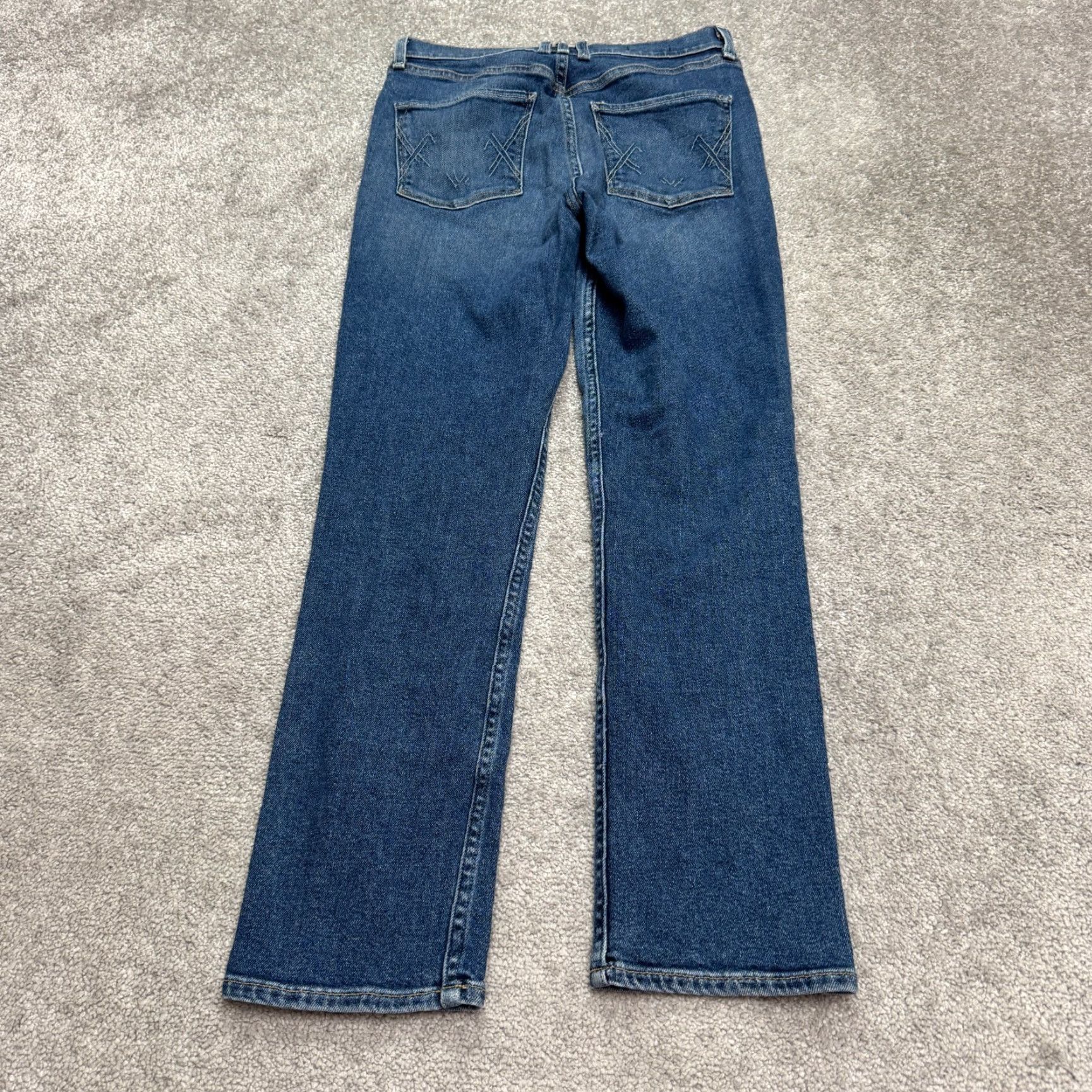 Vintage VINTAGE Mcquire Women Jeans Straight Fit High Rise 28x28 Blue Medium Wash Classic Denim Size 29" - 2 Thumbnail