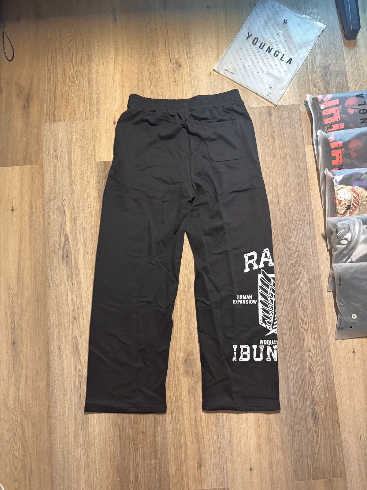 Darc Sport × Gymshark × YoungLA YoungLa x AOT BAGGY JOGGERS (2128 - AOT x YLA) size XXL Size US 40 / EU 56 - 2 Thumbnail