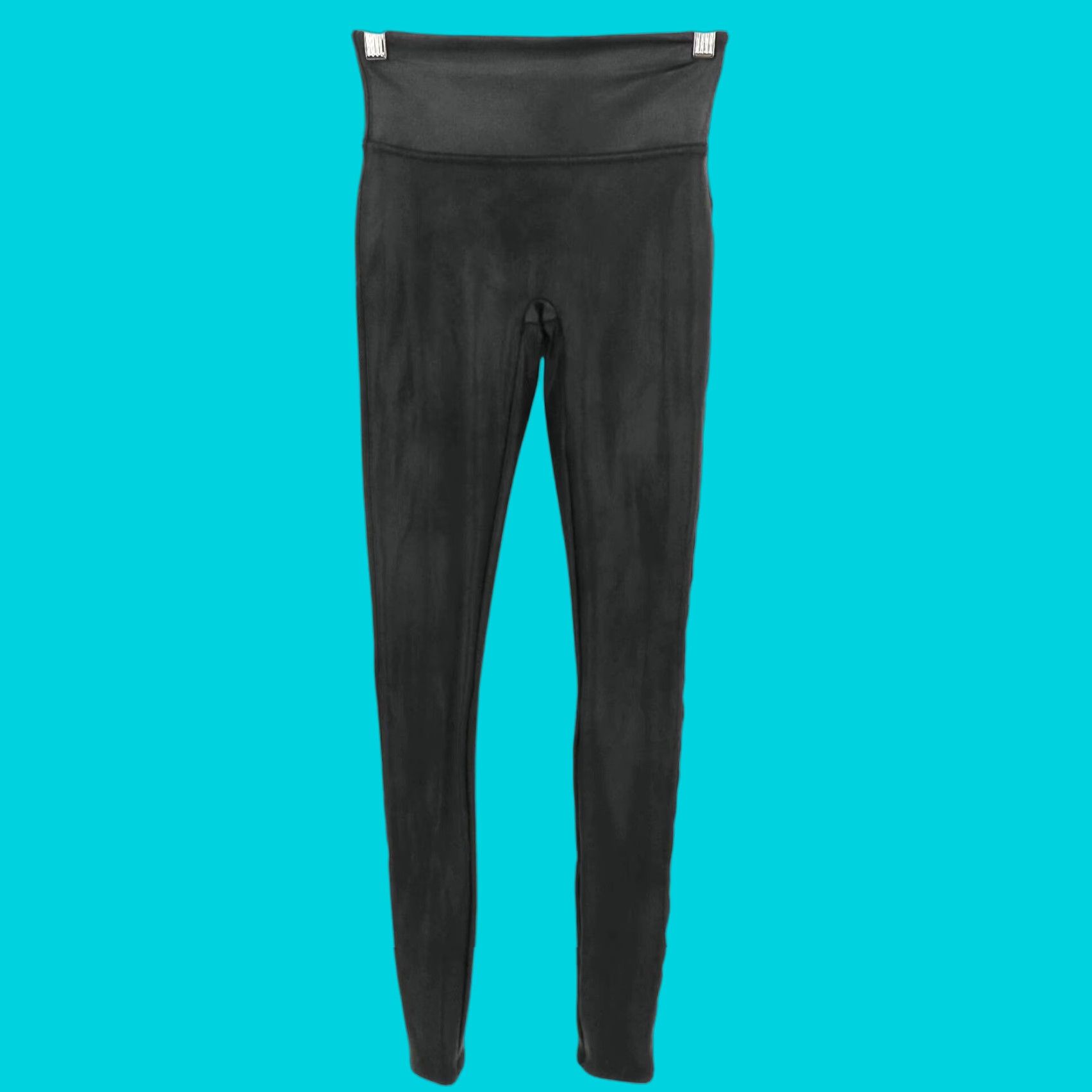 Spanx Spanx Women Small Solid Black Spanxshape Faux Leather Leggings Pants Style 2437T Size 28" / US 6 / IT 42 - 1 Thumbnail