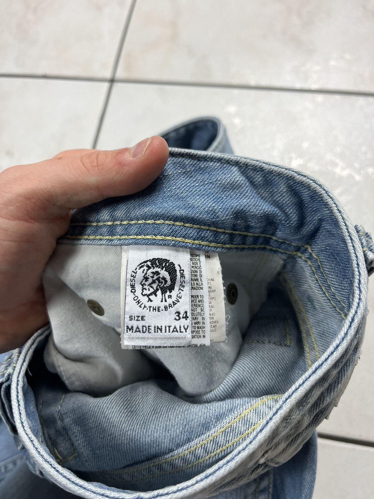 Diesel × Vintage Vintage y2k diesel Rolan baggy wide jeans denim pants washed Size US 34 / EU 50 - 21 Thumbnail
