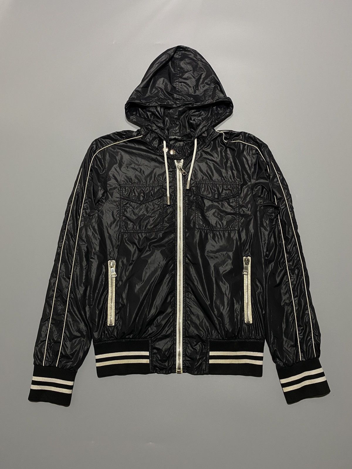 Dolce & Gabbana black zip hooded Jacket Size US M / EU 48-50 / 2 - 1 Thumbnail