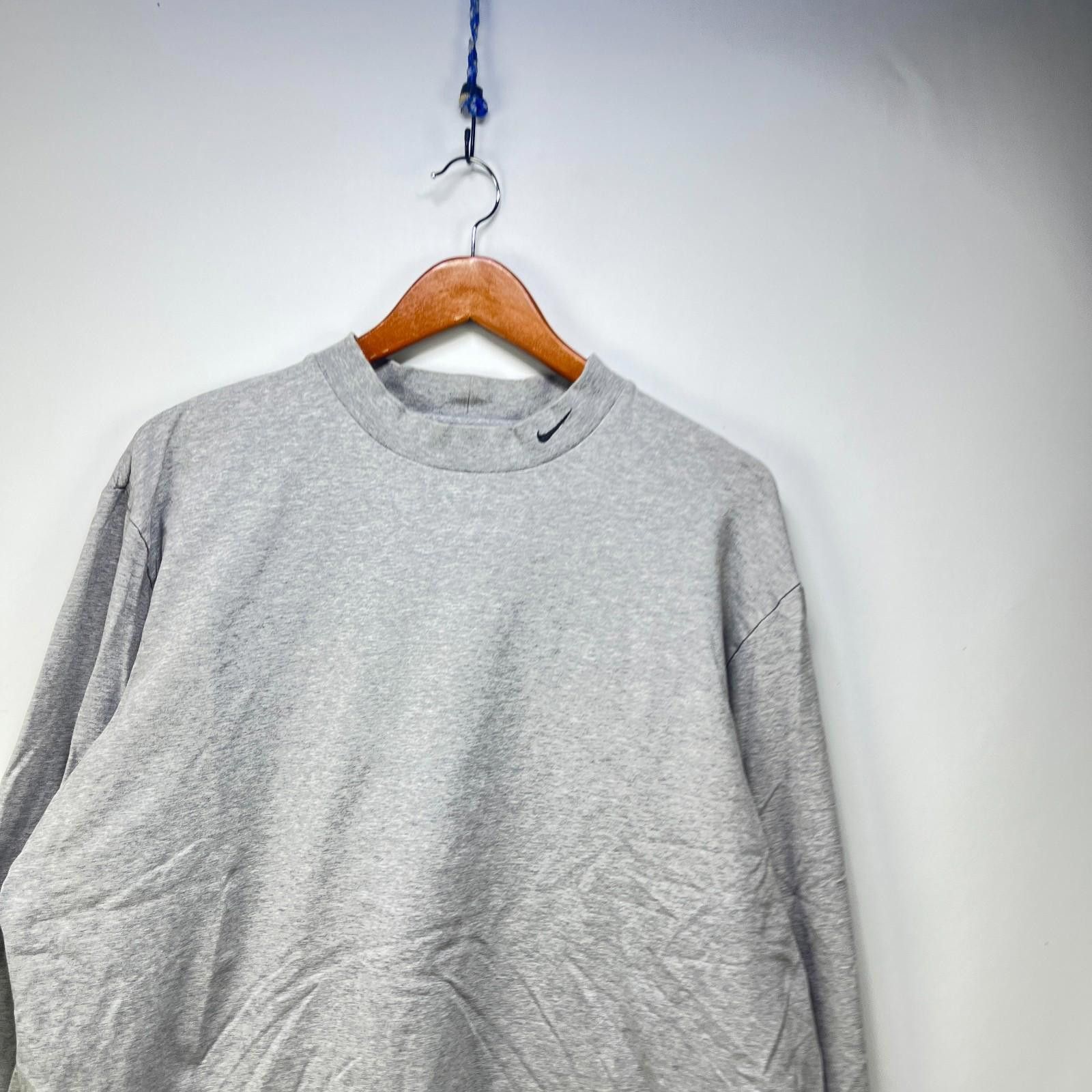Nike Vintage Nike Mock Neck Swoosh Long Sleeve Shirt XL Size US XL / EU 56 / 4 - 2 Thumbnail