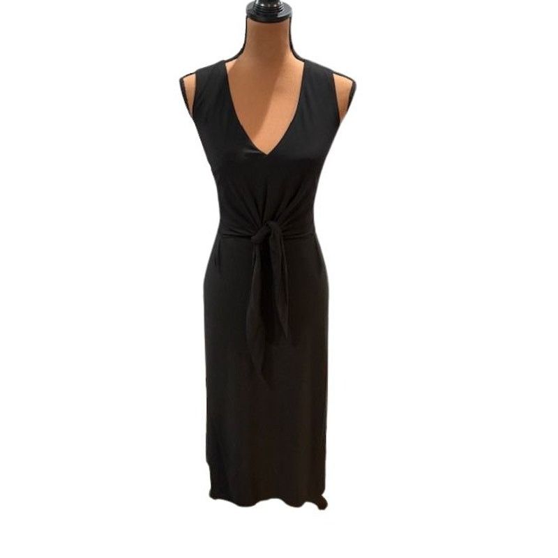 Vince Camuto Vince Camuto V-Neck Sleeveless Tie-Front Midi Dress Size XL / US 12-14 / IT 48-50 - 1 Thumbnail