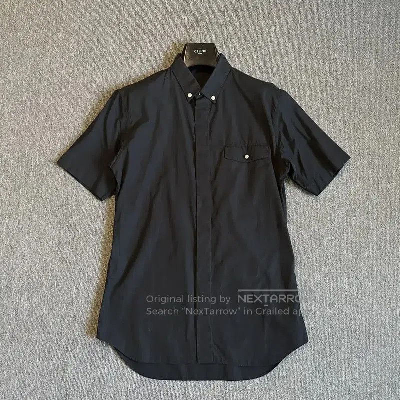 Dior Dior Black Cotton Short Sleeve Shirt . Size US M / EU 48-50 / 2 - 1 Thumbnail