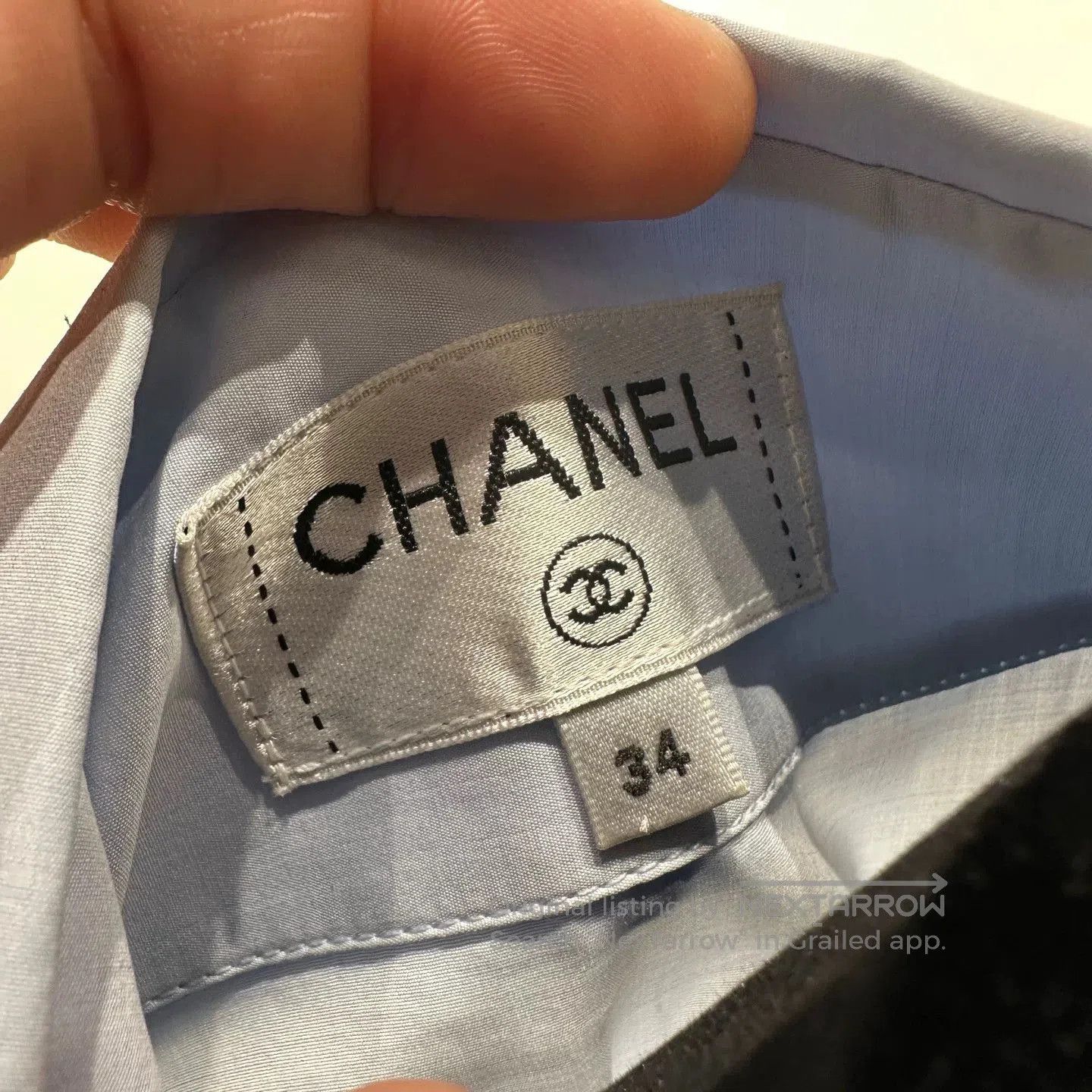 Chanel Chanel Camellia Bow Long-Sleeve Shirt. Size XXS / US 00 / IT 34 - 3 Thumbnail