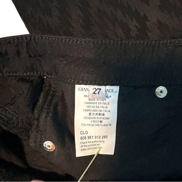 Other Versace Collection Black Jacquard Skinny Medusa Pants Size 27" / US 4 / IT 40 - 8 Thumbnail