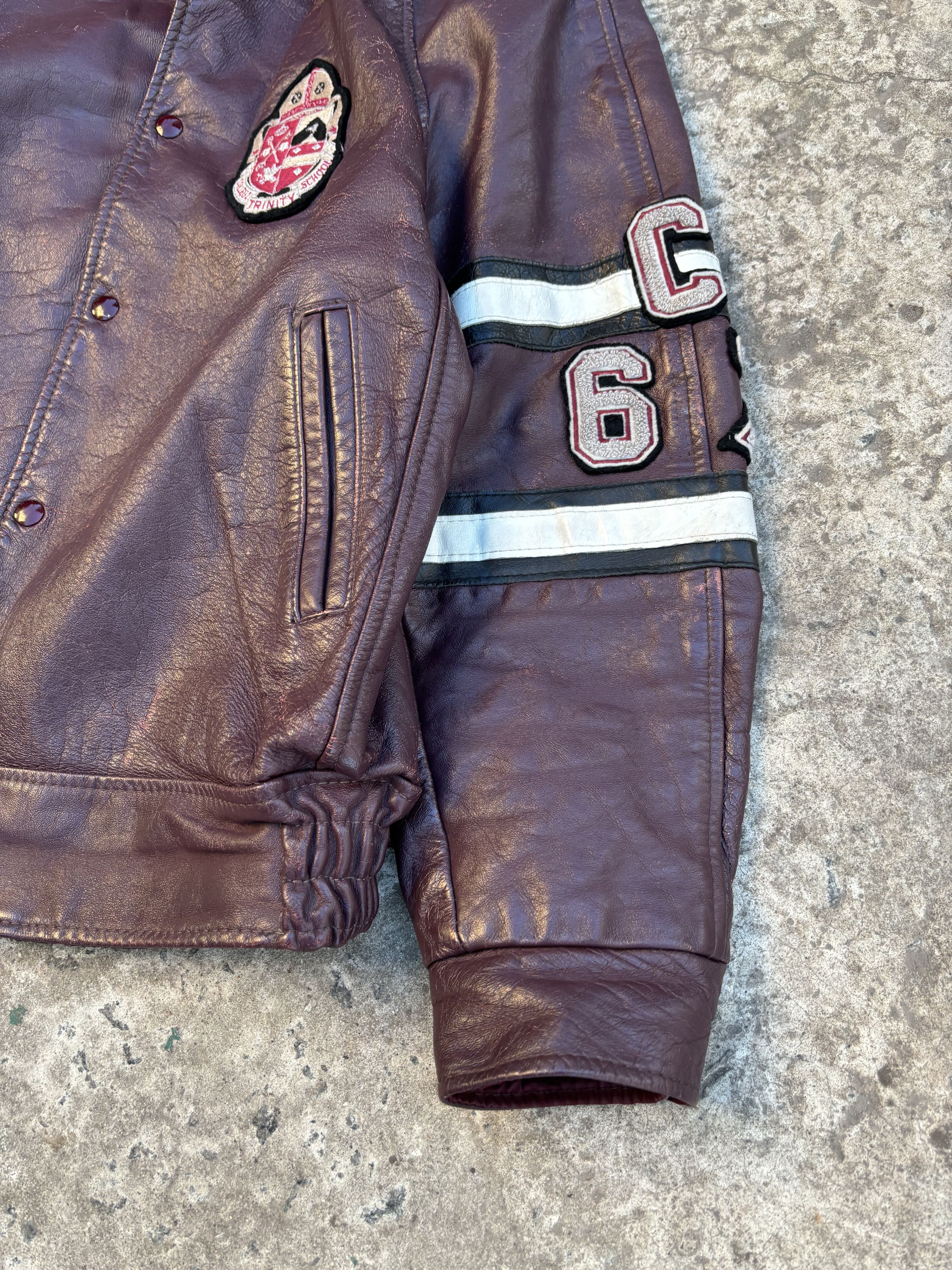 Other Vintage 70s Avon Sportswear Trinity Hockey Leather Jacket Size US L / EU 52-54 / 3 - 11 Thumbnail