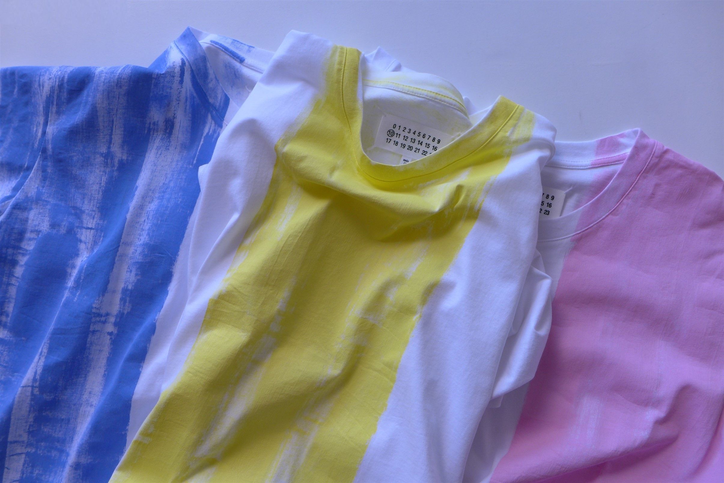 Maison Margiela Margiela Three-Pack White Multicolored T-Shirts Size US L / EU 52-54 / 3 - 8 Thumbnail