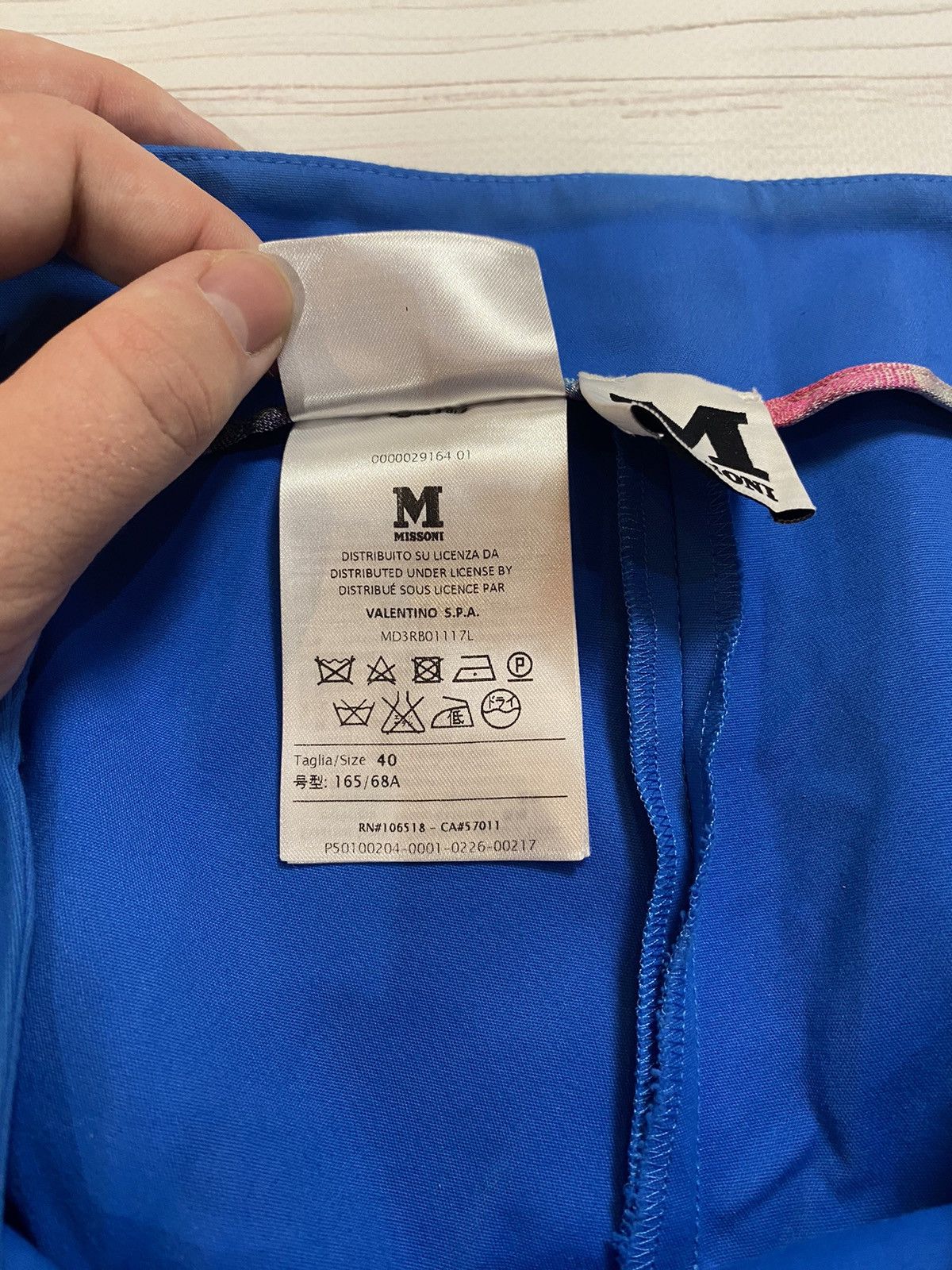 Missoni × Vintage Missoni design blue Straight long shorts Size 27" / US 4 / IT 40 - 4 Thumbnail