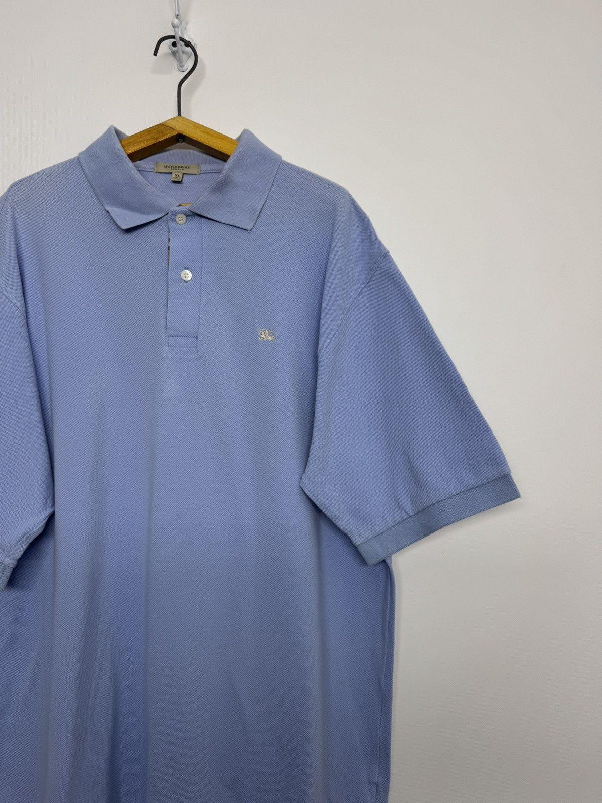 Burberry BURBERRY London Blue Short Sleeve Polo Shirt Size US XL / EU 56 / 4 - 2 Thumbnail
