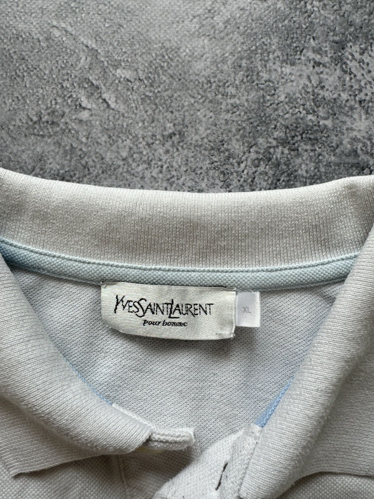 Vintage × Yves Saint Laurent Vintage Yves Saint Laurent White Polo T-Shirt size XL Size US XL / EU 56 / 4 - 8 Thumbnail