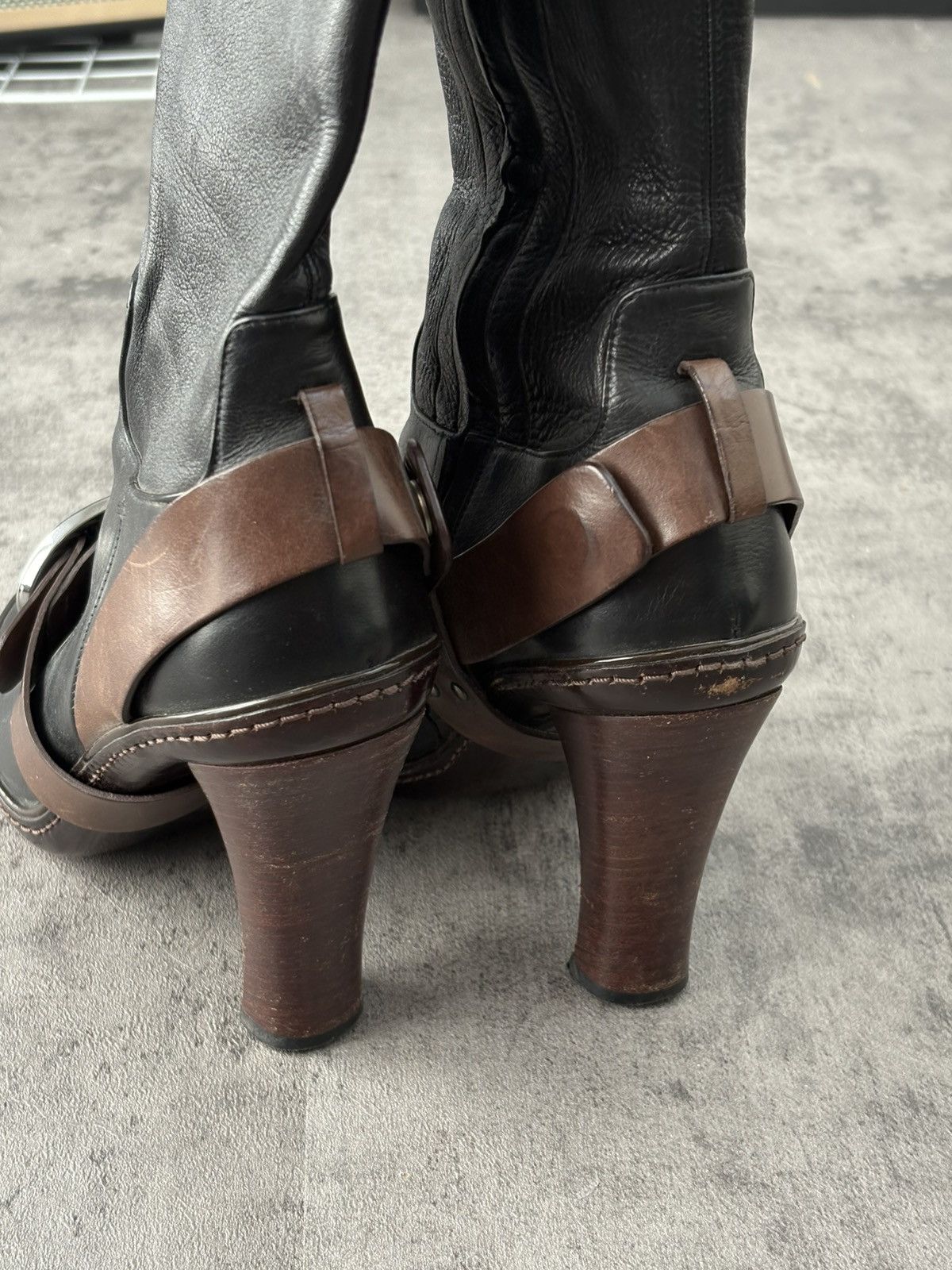 Celine Celine Riding Leather Boots Long Length Size US 8 / IT 38 - 15 Thumbnail