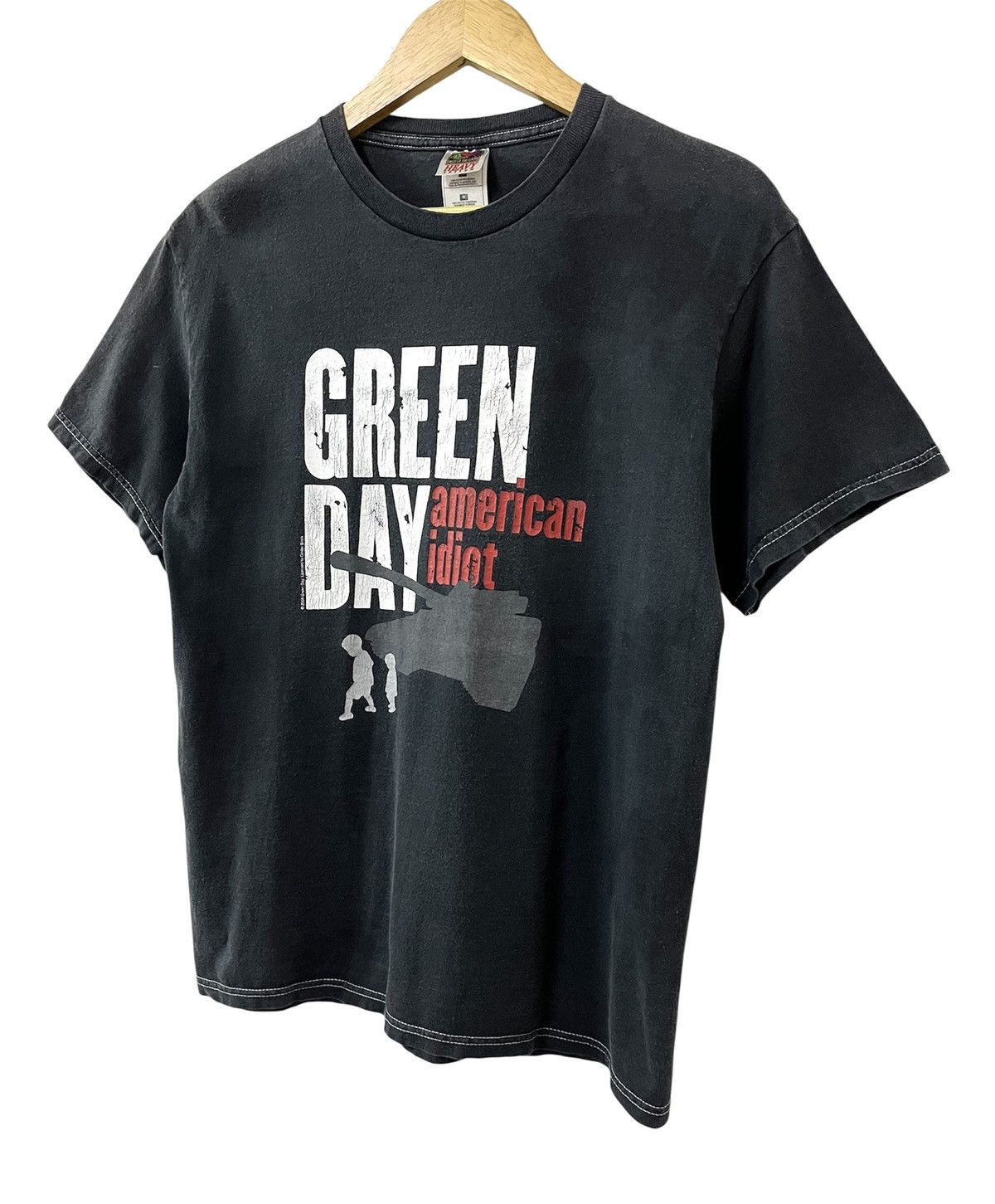 Band Tees VINTAGE 00s GREEN DAY AMERICAN IDIOT PUNK ROCK BAND TSHIRT Size US M / EU 48-50 / 2 - 4 Thumbnail